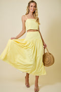 Lemonade Picnic Maxi Skirt