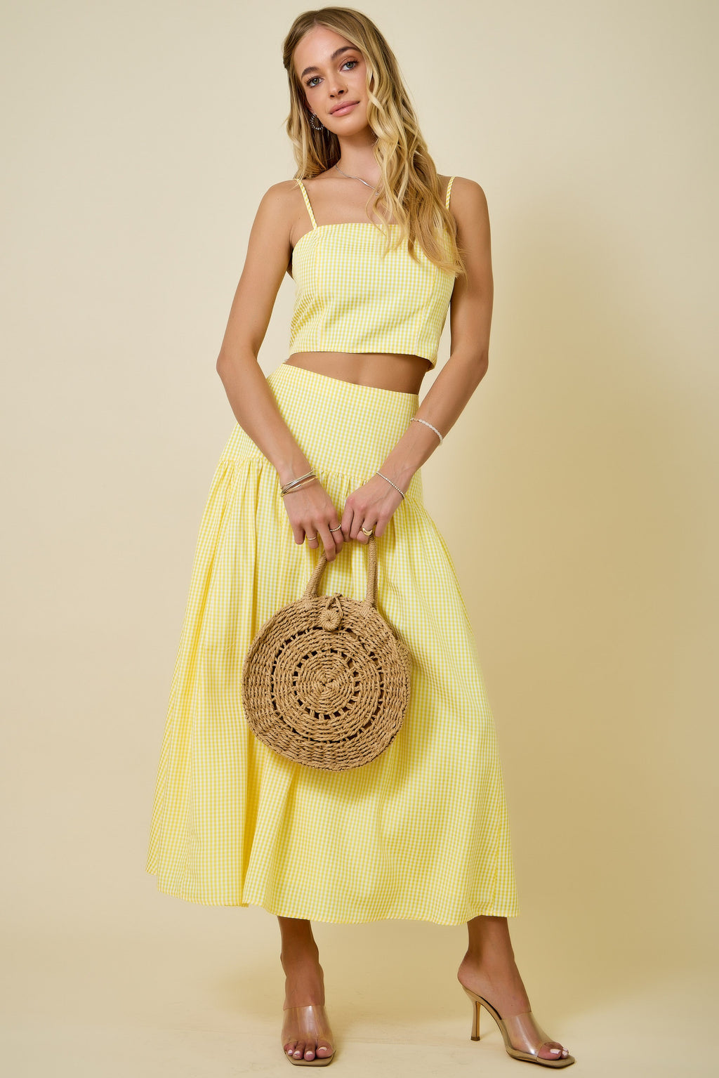 Lemonade Picnic Maxi Skirt
