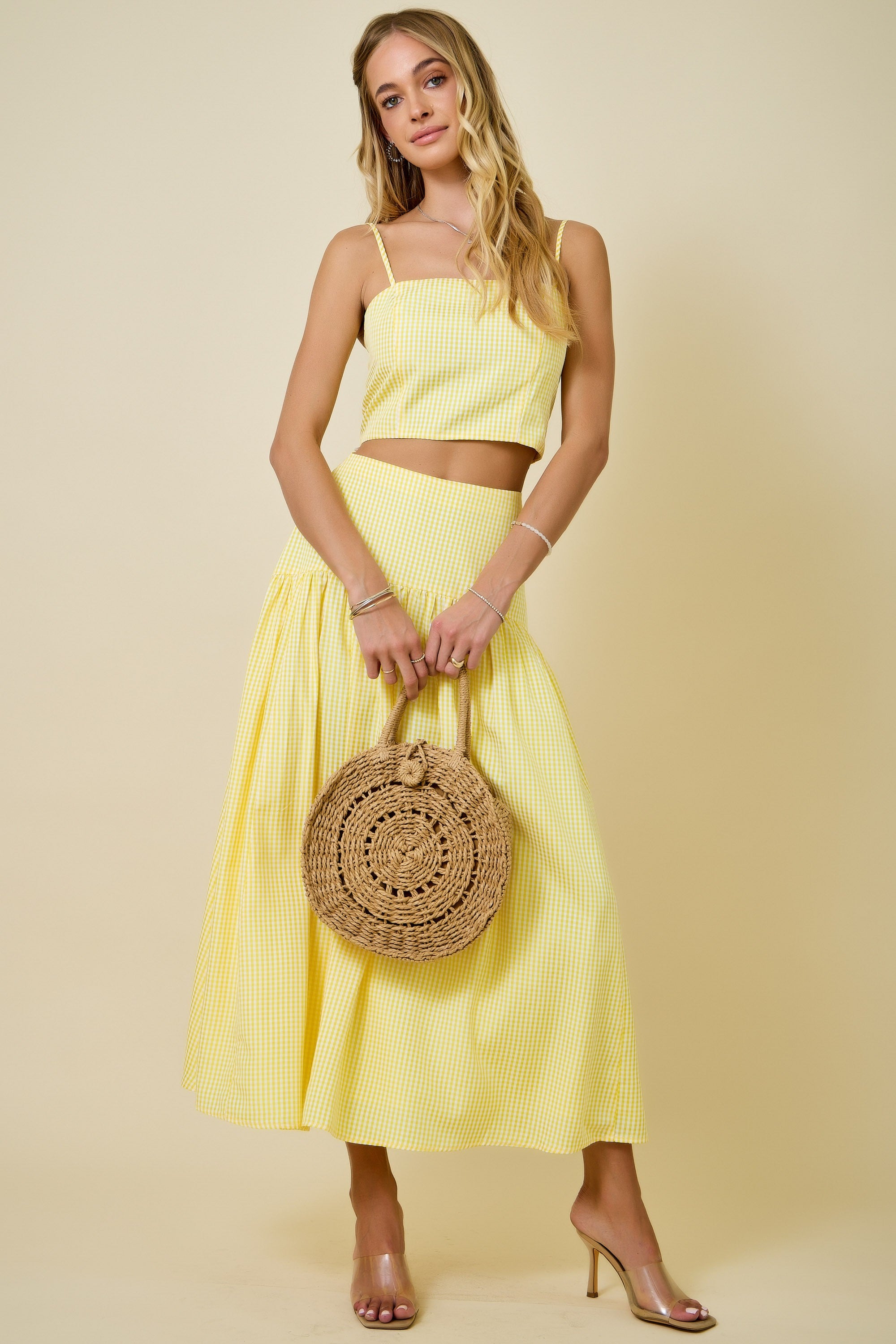 Lemonade Picnic Maxi Skirt