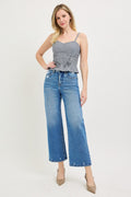 Wide Leg High Rise Jeans