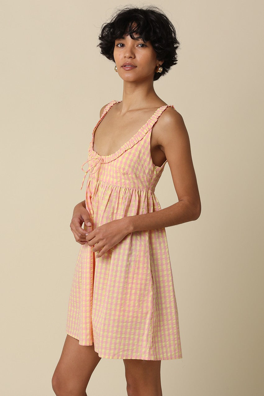 Elsie Gingham Mini Dress
