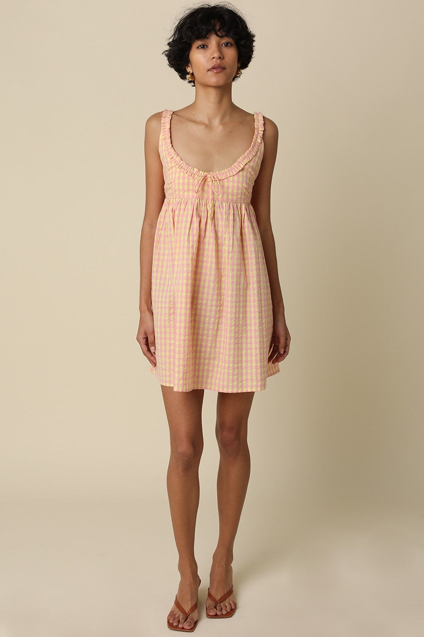Elsie Gingham Mini Dress