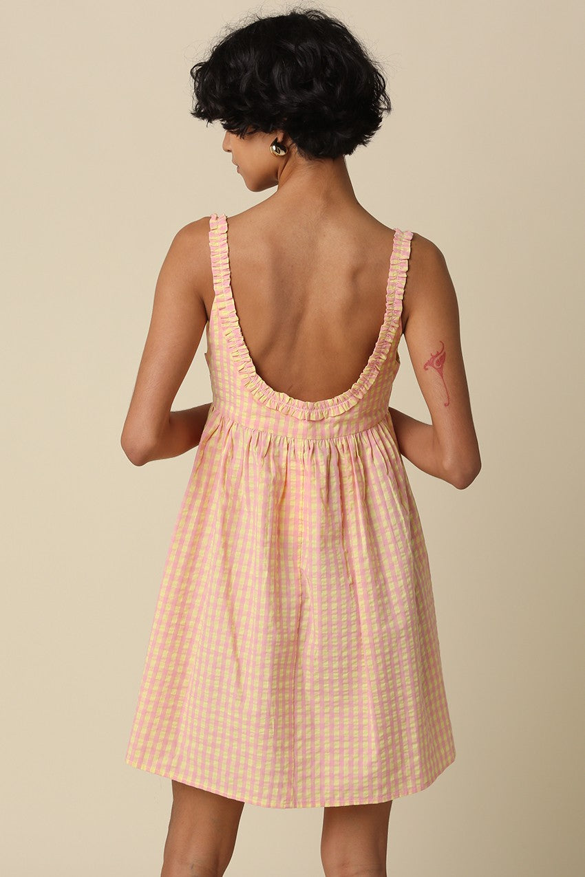 Elsie Gingham Mini Dress