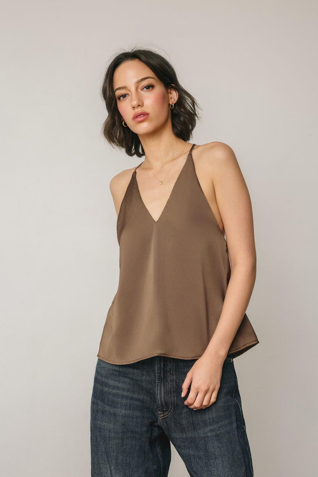 Belle Deep V Tank Top