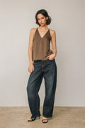 Belle Deep V Tank Top