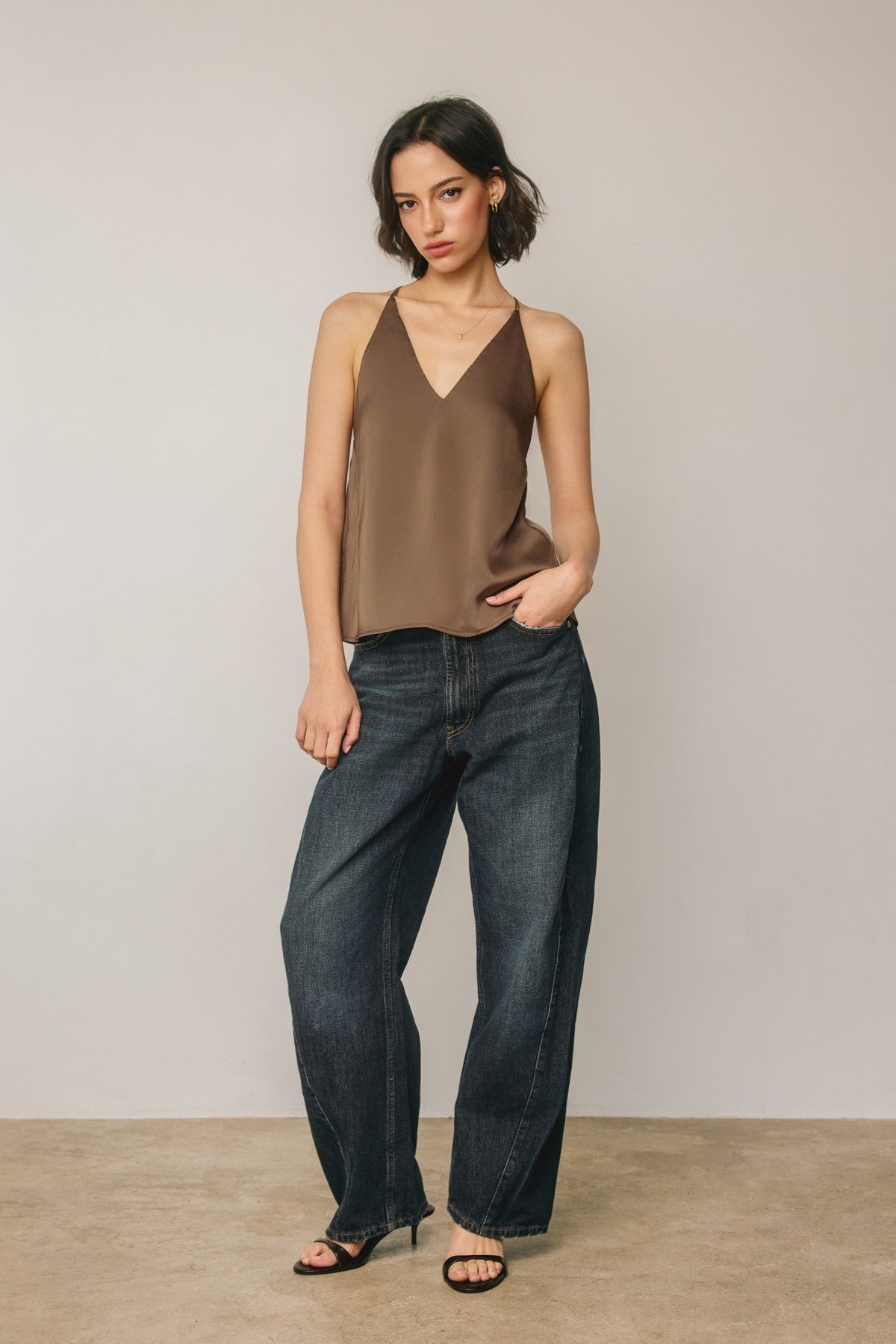 Belle Deep V Tank Top