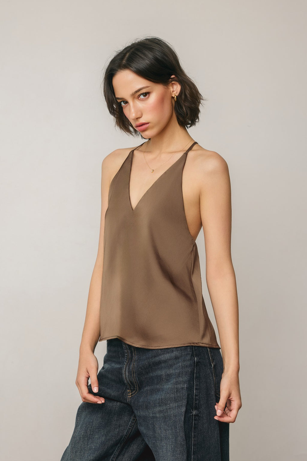 Belle Deep V Tank Top