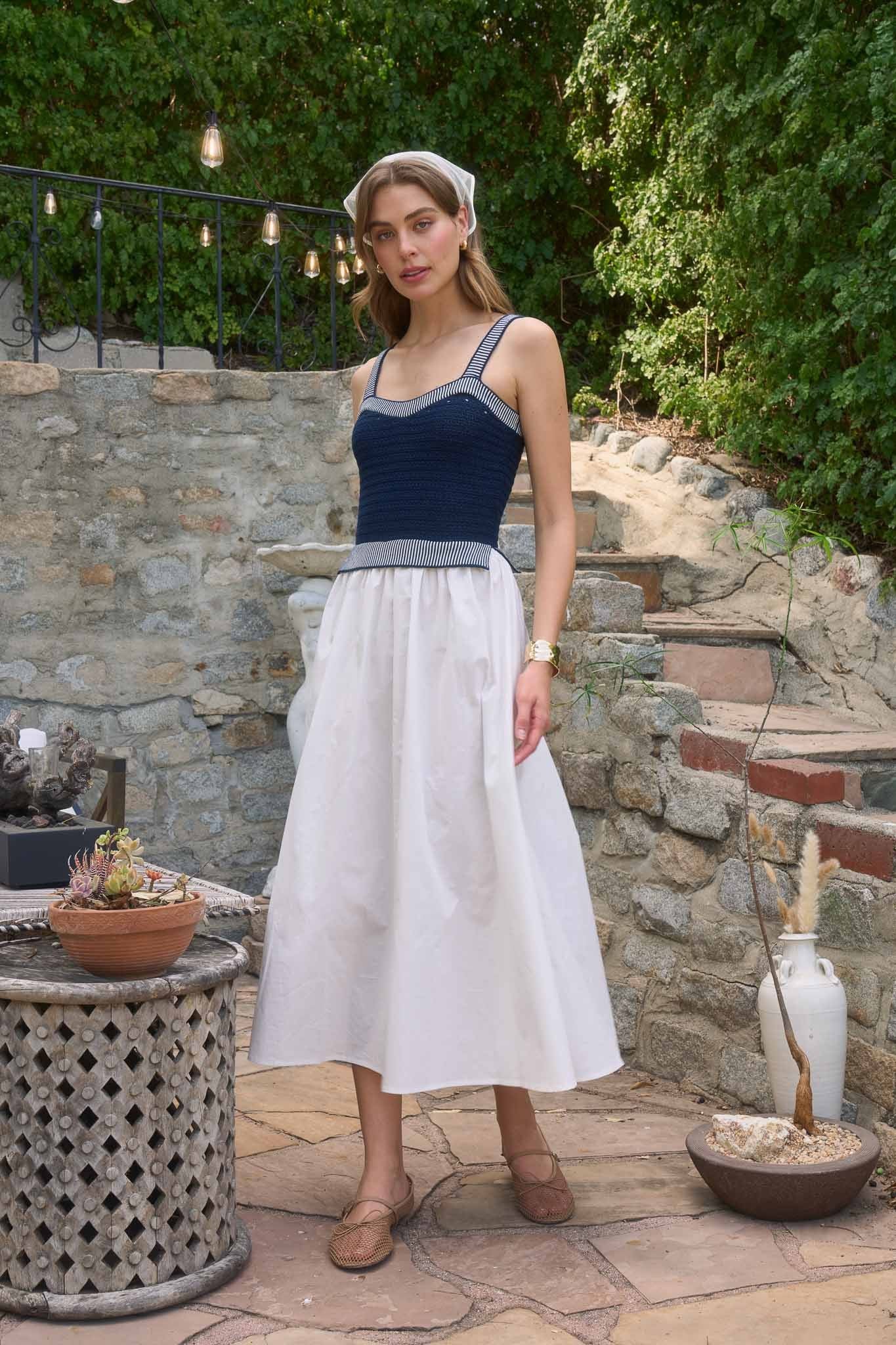 Sailor’s Edge Midi Dress