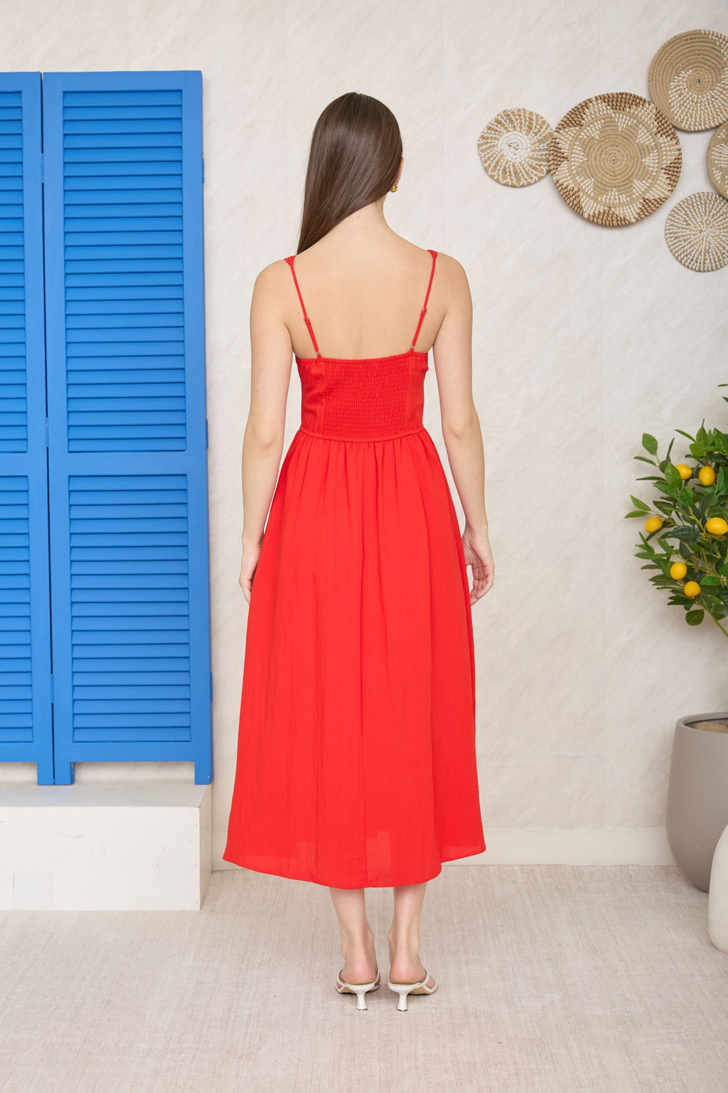 Flirty Knot Corset Midi Dress