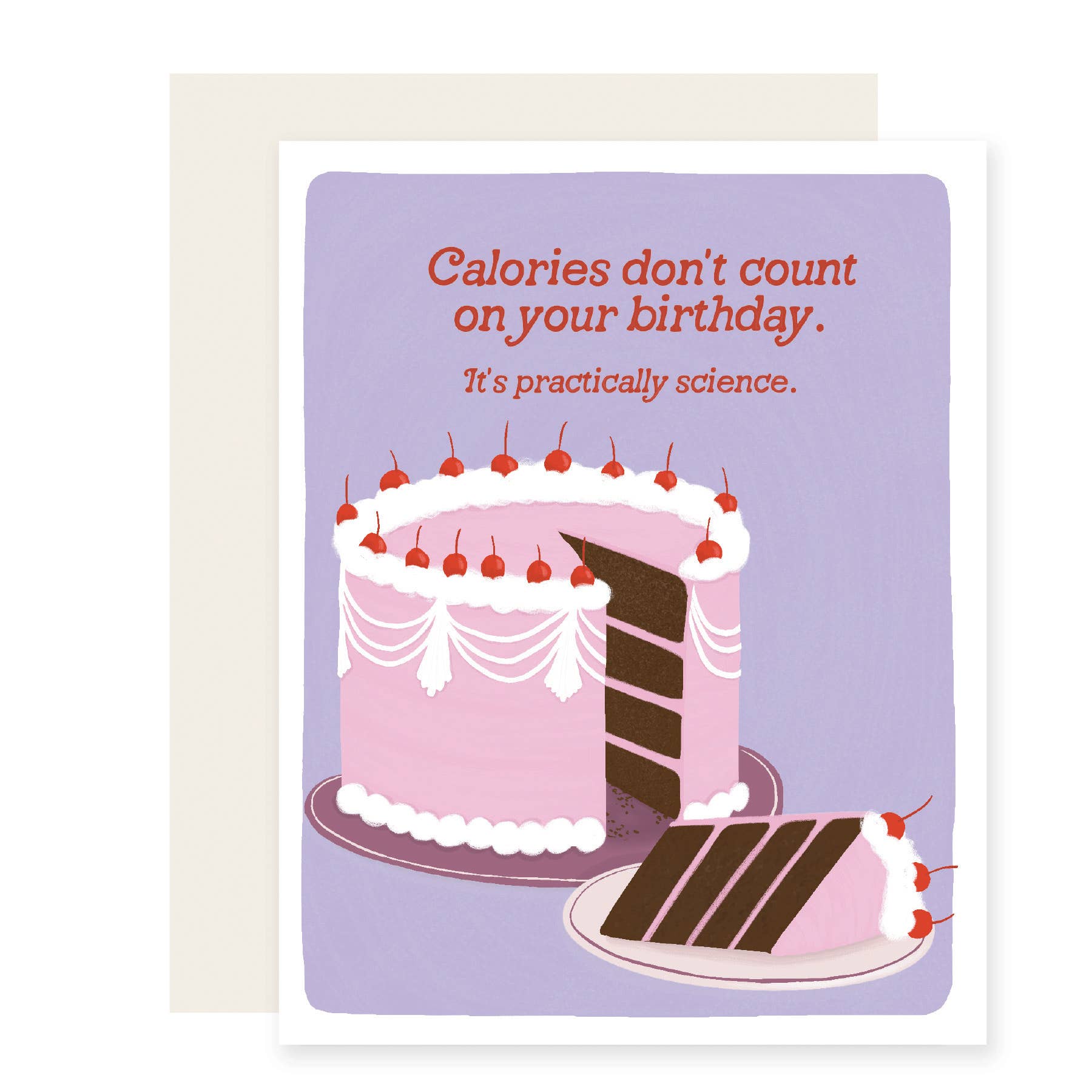 Calories Don't Count Birthday Card
