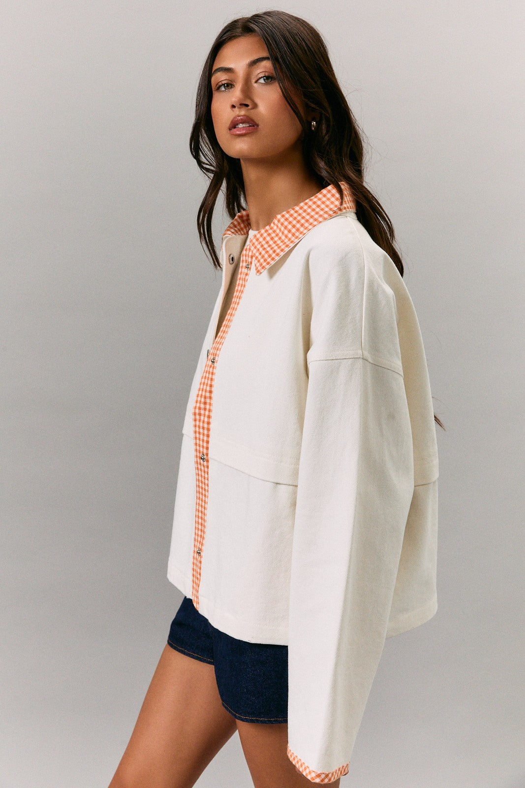 The Millie Gingham Jacket