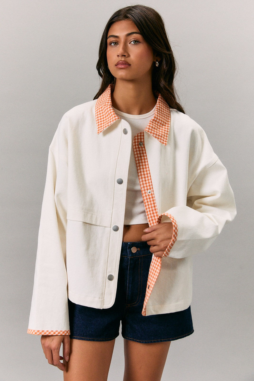 The Millie Gingham Jacket