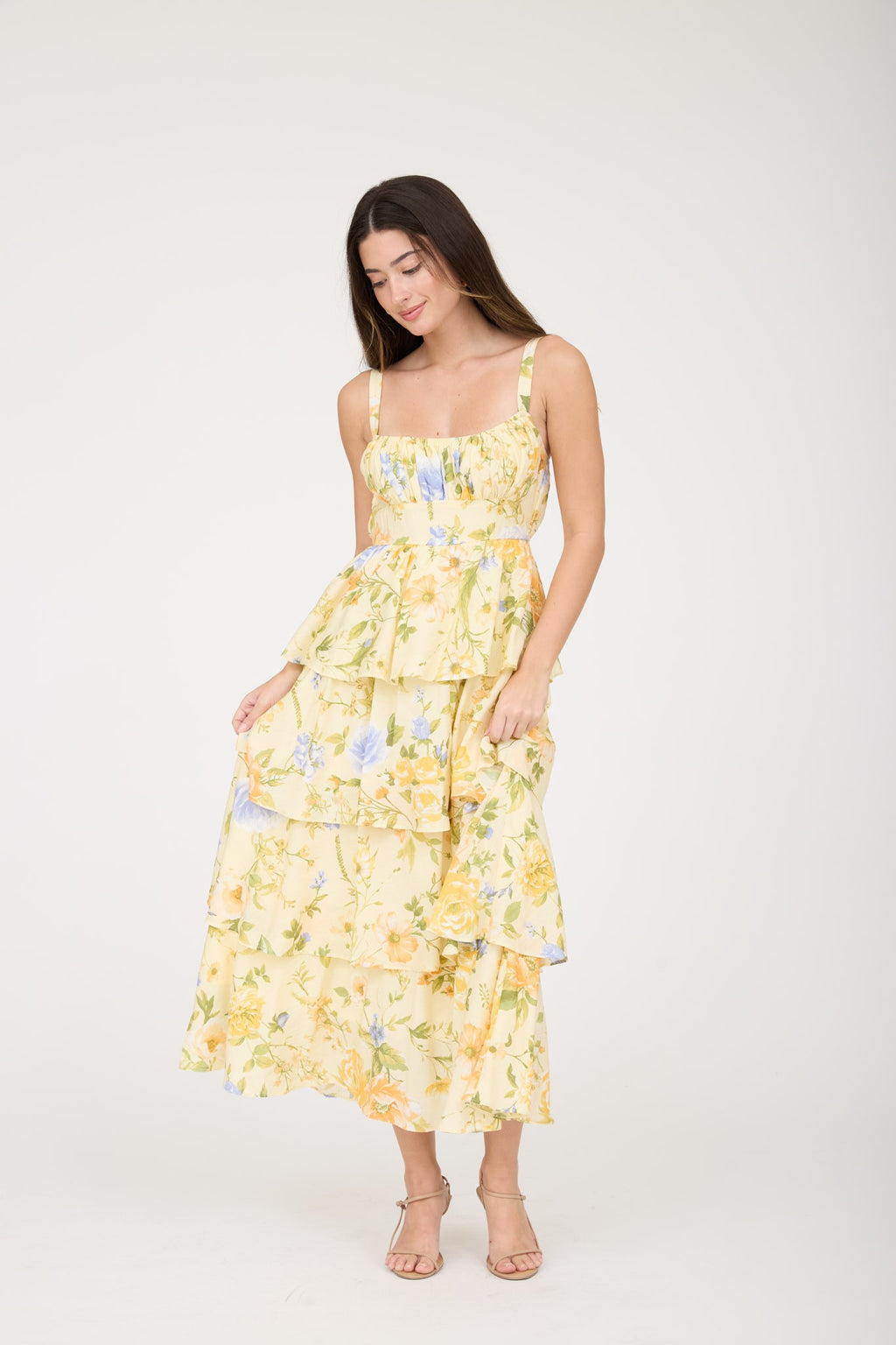 Wildflower Tiered Dream Midi Dress