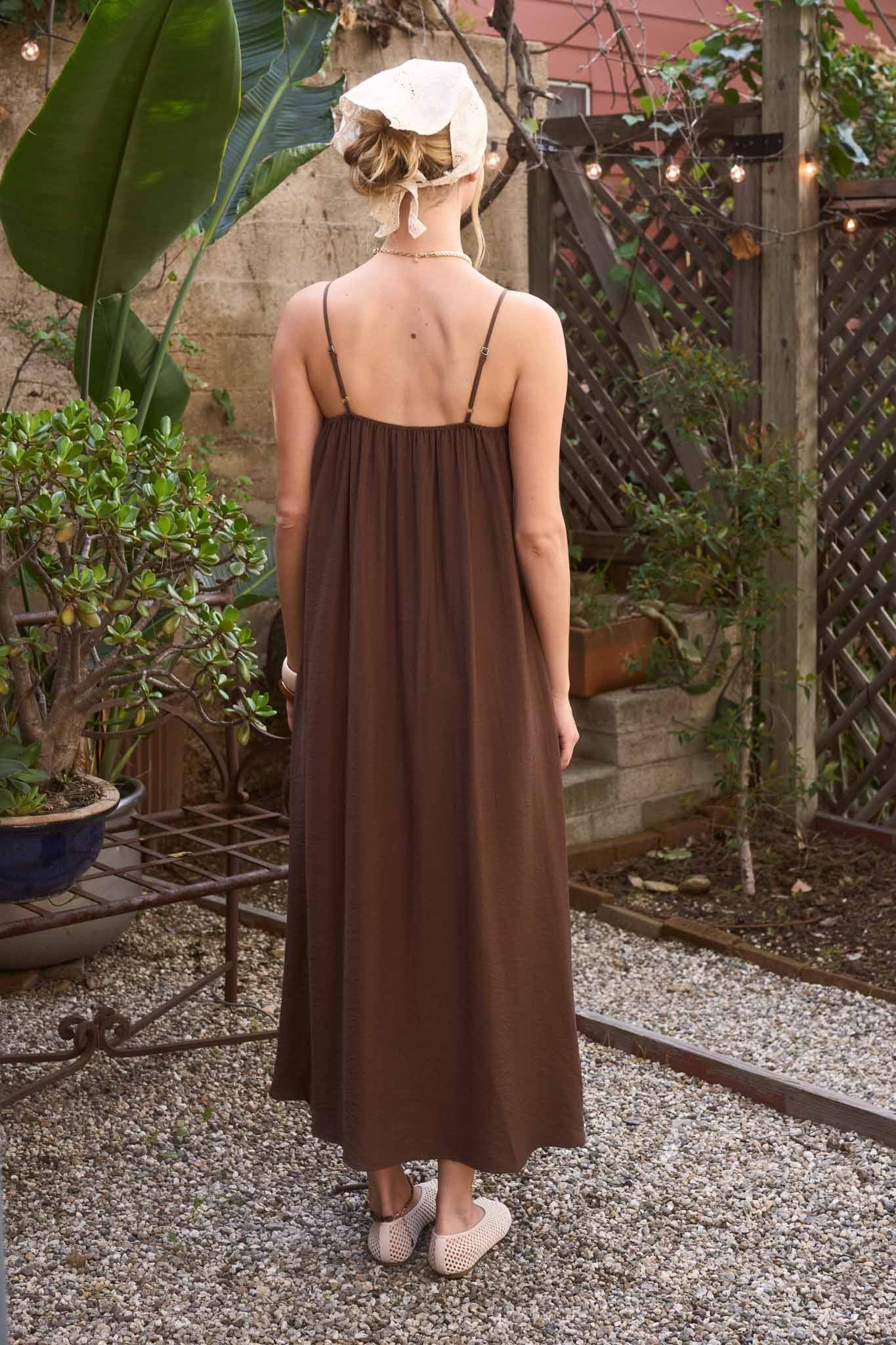 Eloise Pintuck Maxi Dress