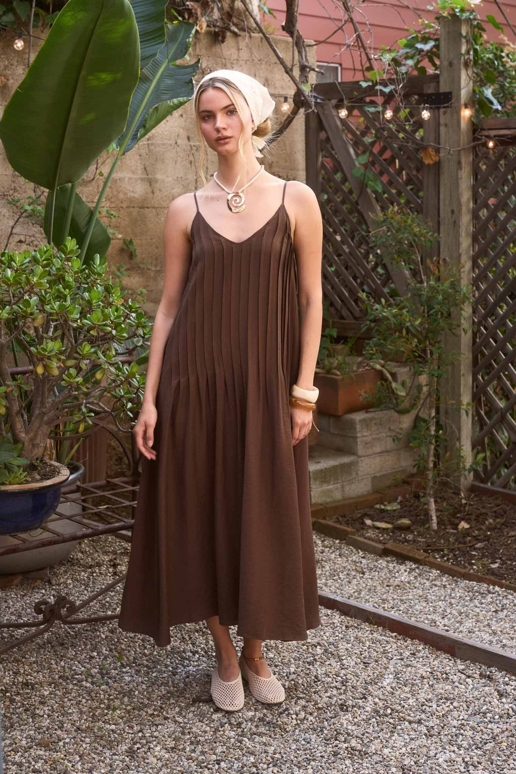 Eloise Pintuck Maxi Dress