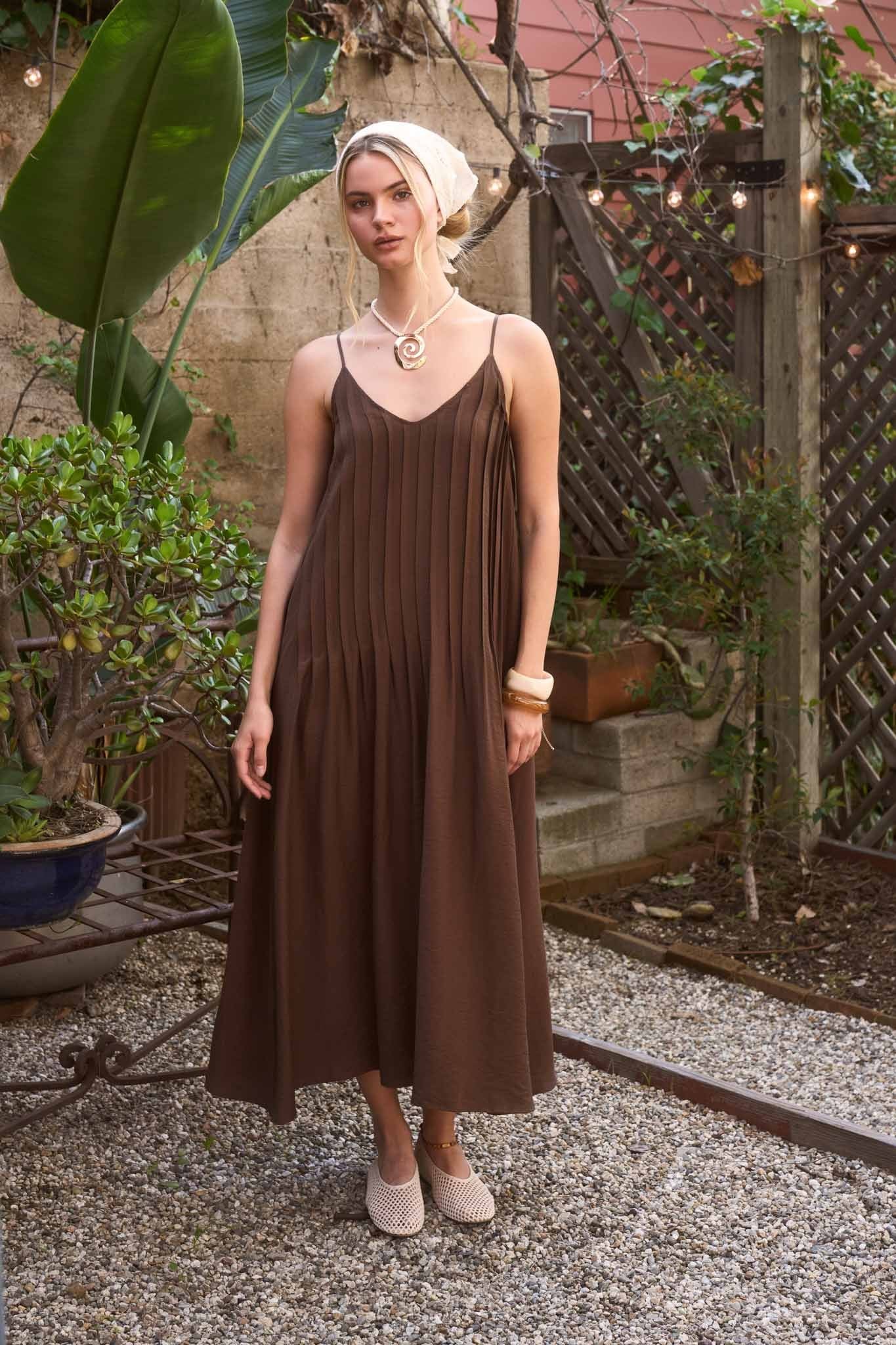 Eloise Pintuck Maxi Dress