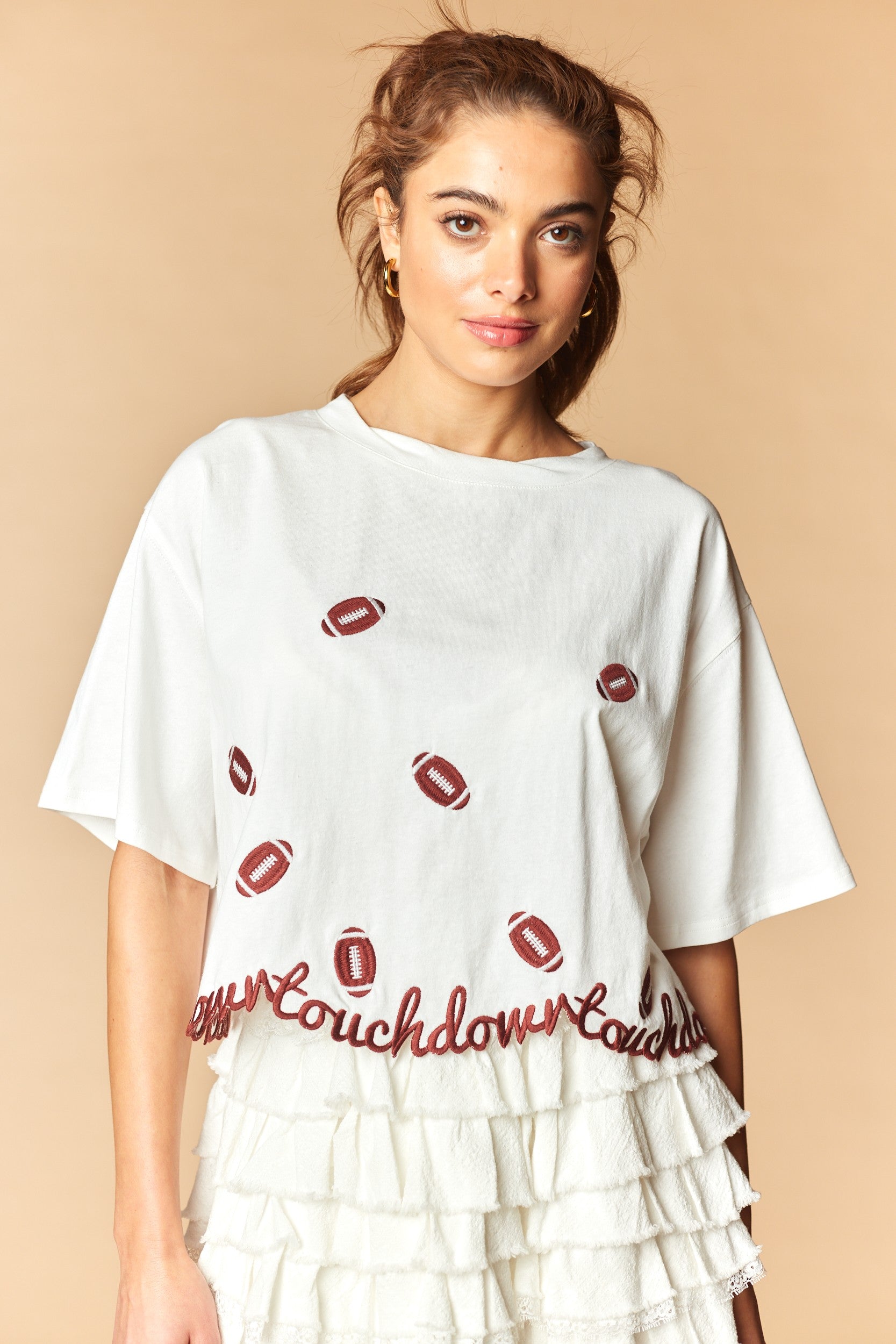 Touchdown Cropped Tee