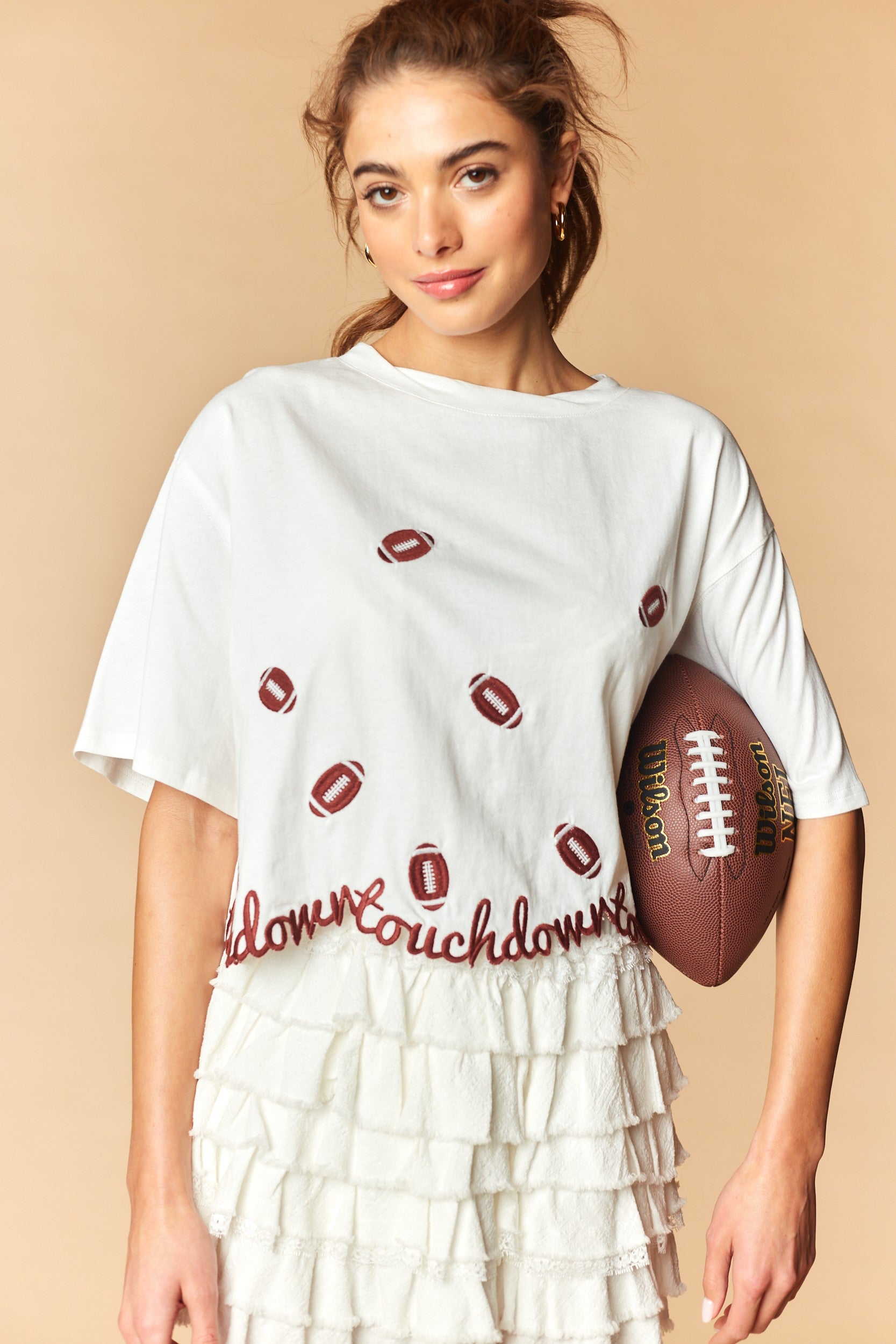 Touchdown Cropped Tee