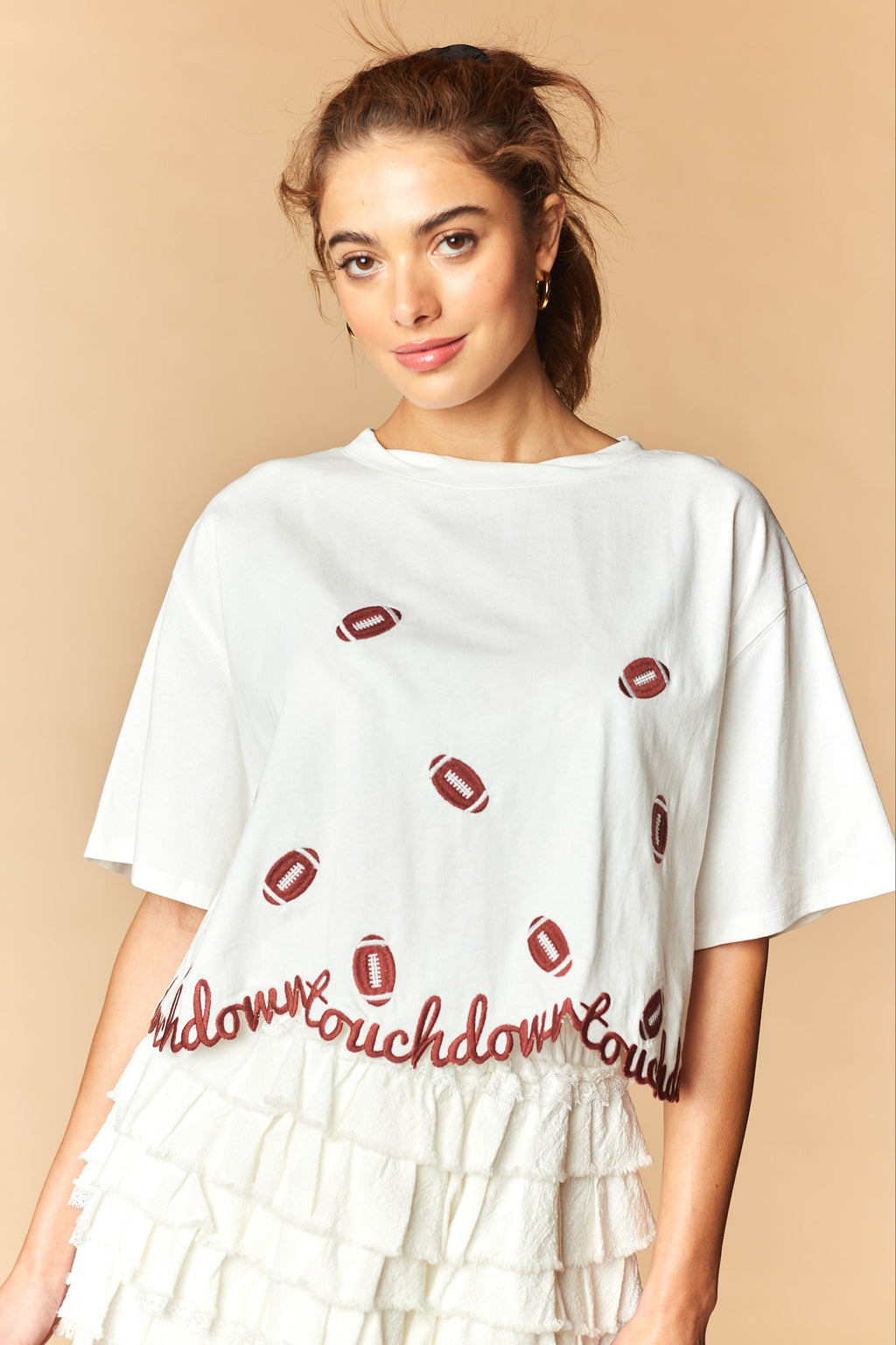 Touchdown Cropped Tee