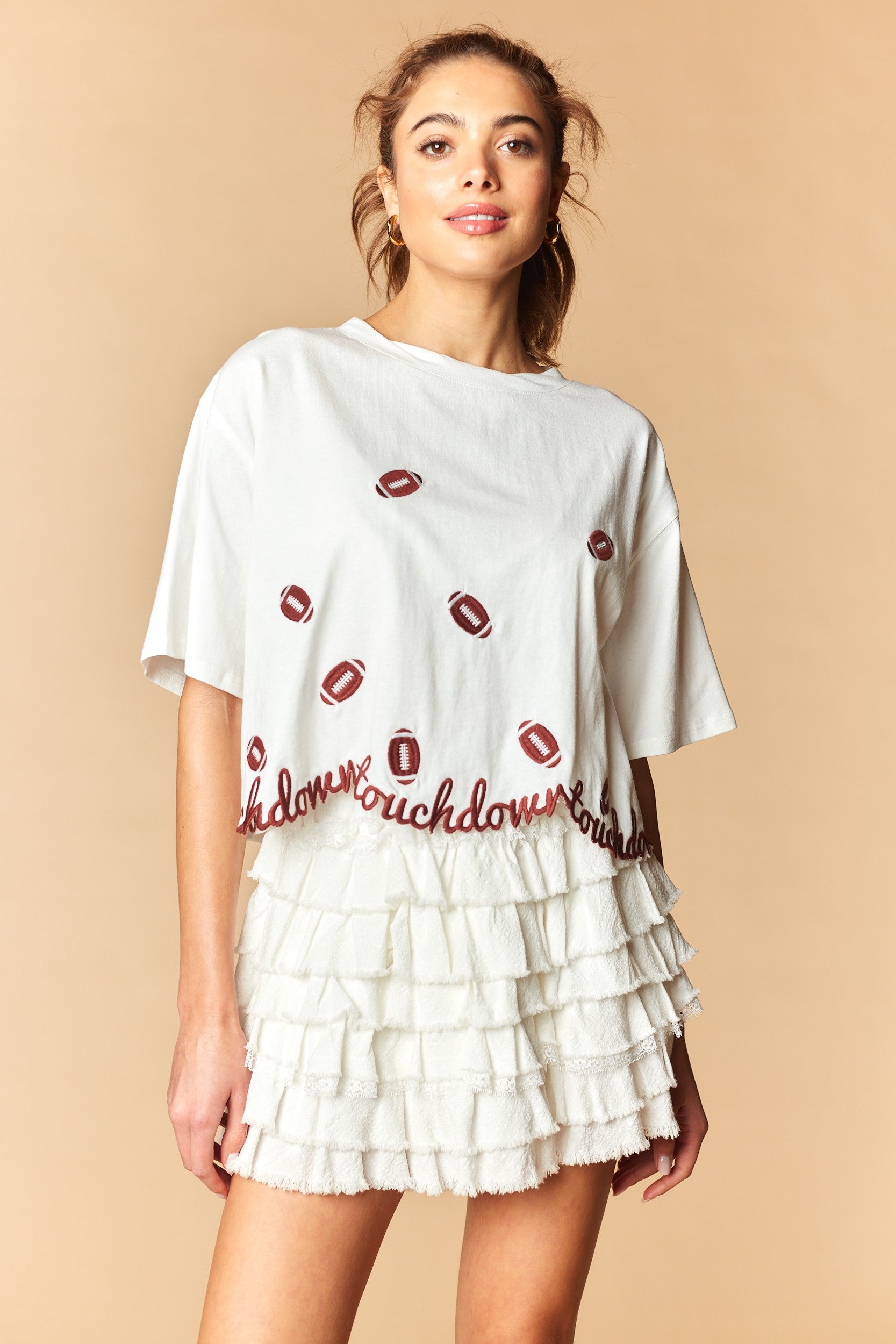 Touchdown Cropped Tee