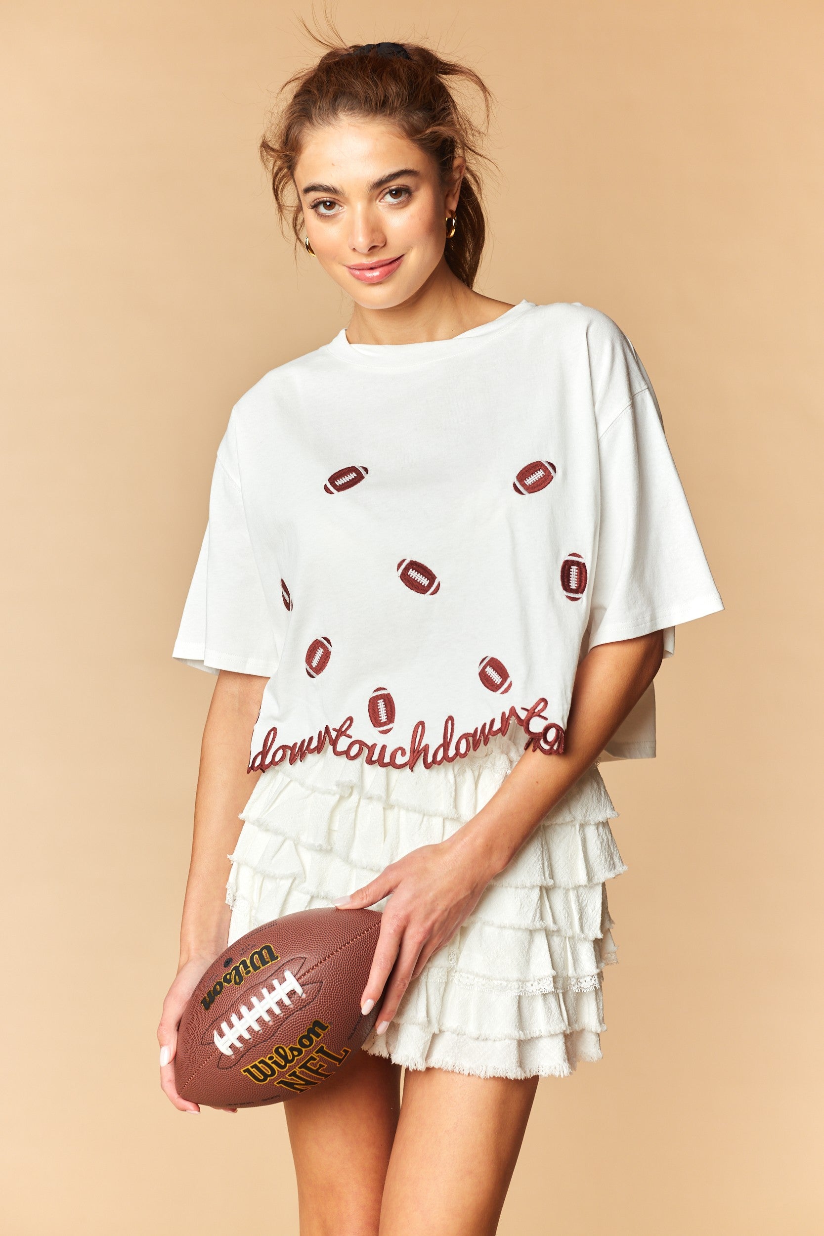Touchdown Cropped Tee