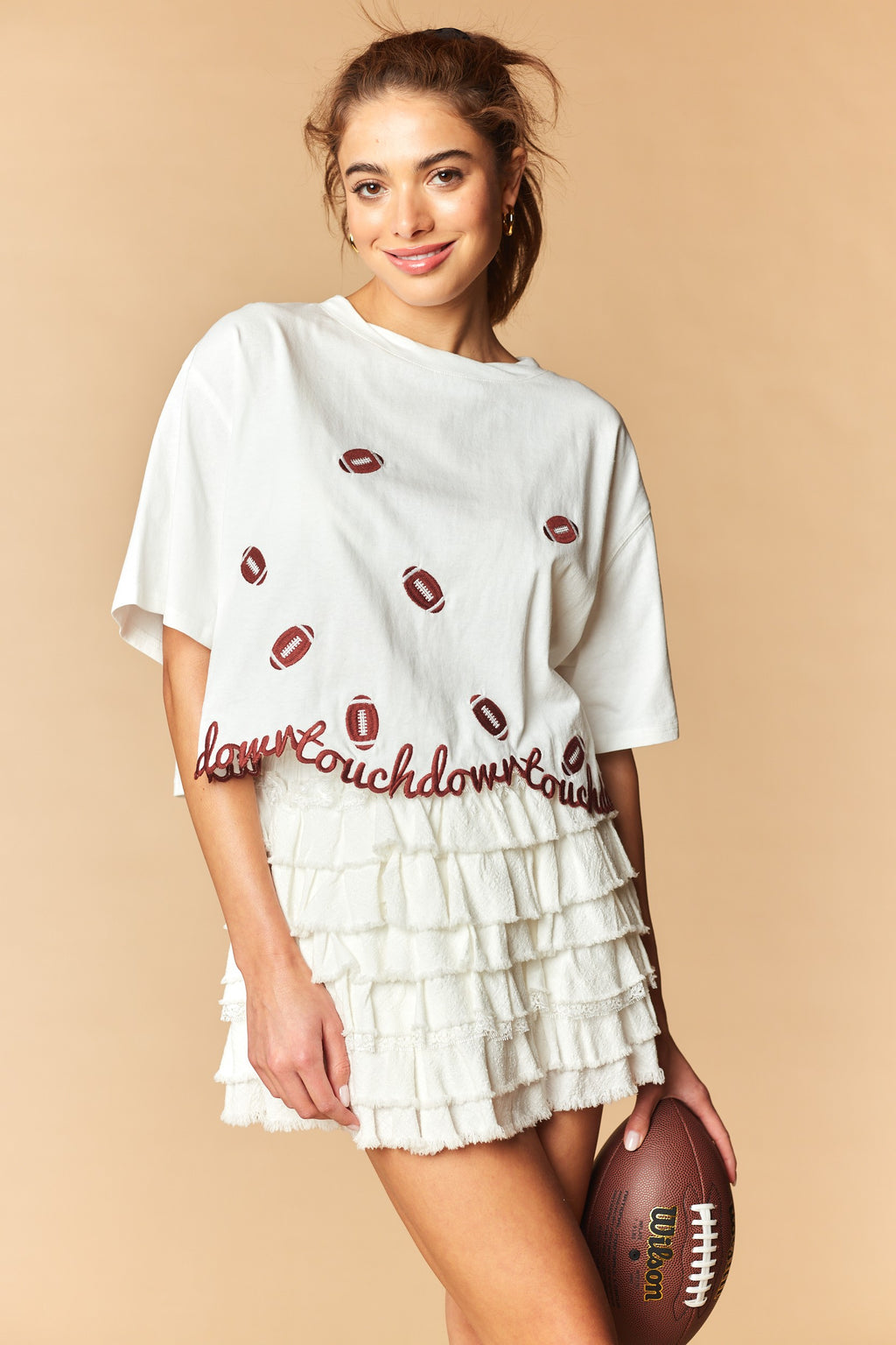 Touchdown Cropped Tee