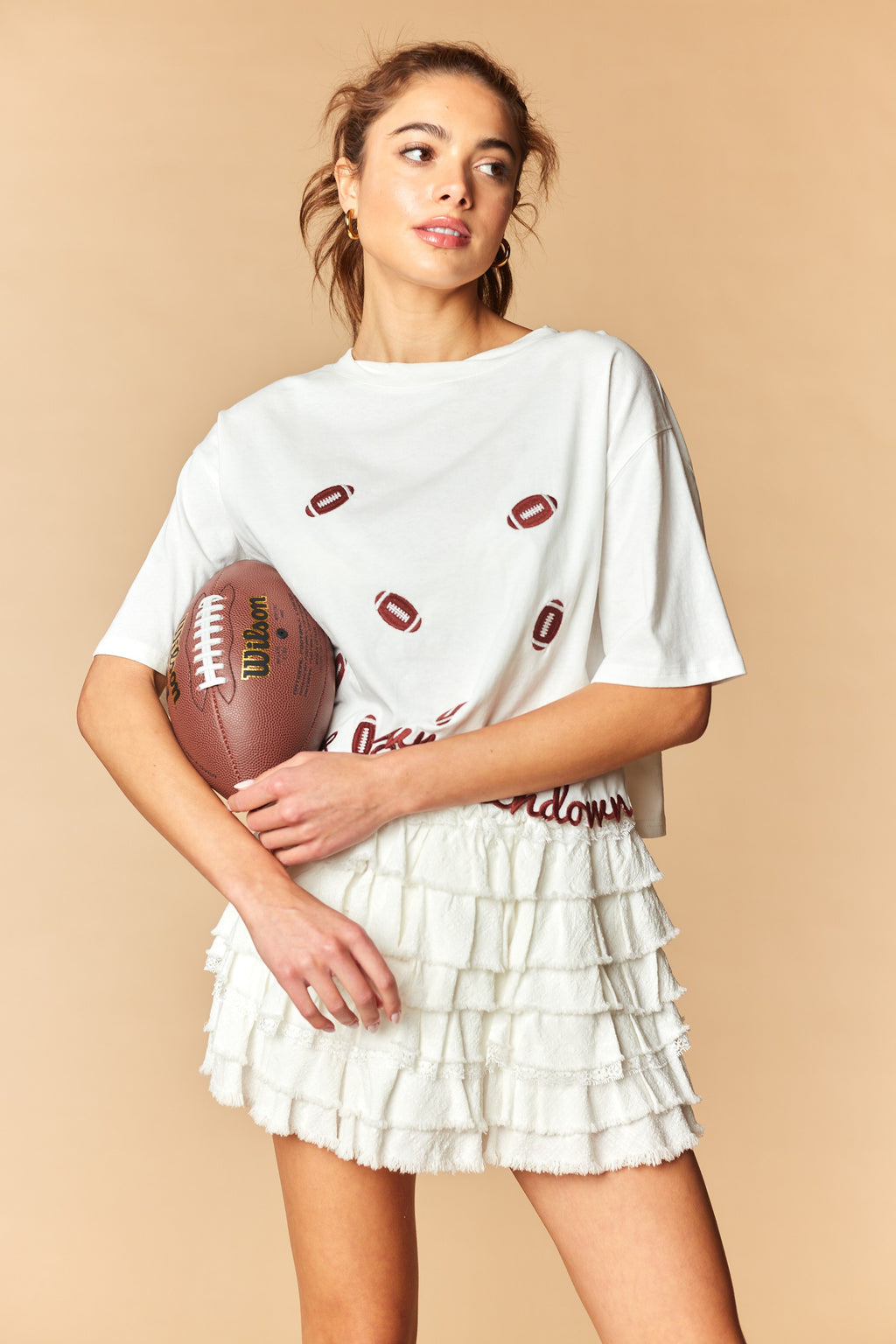 Touchdown Cropped Tee