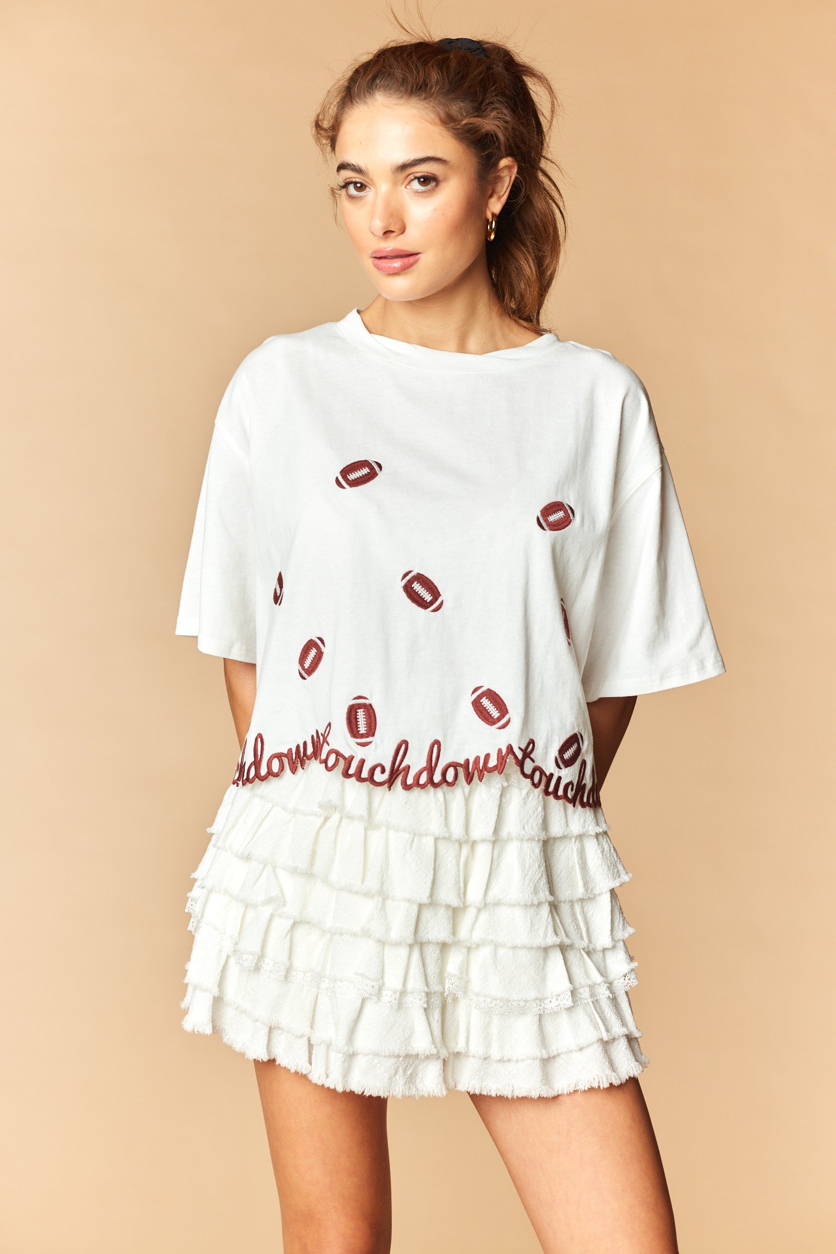 Touchdown Cropped Tee