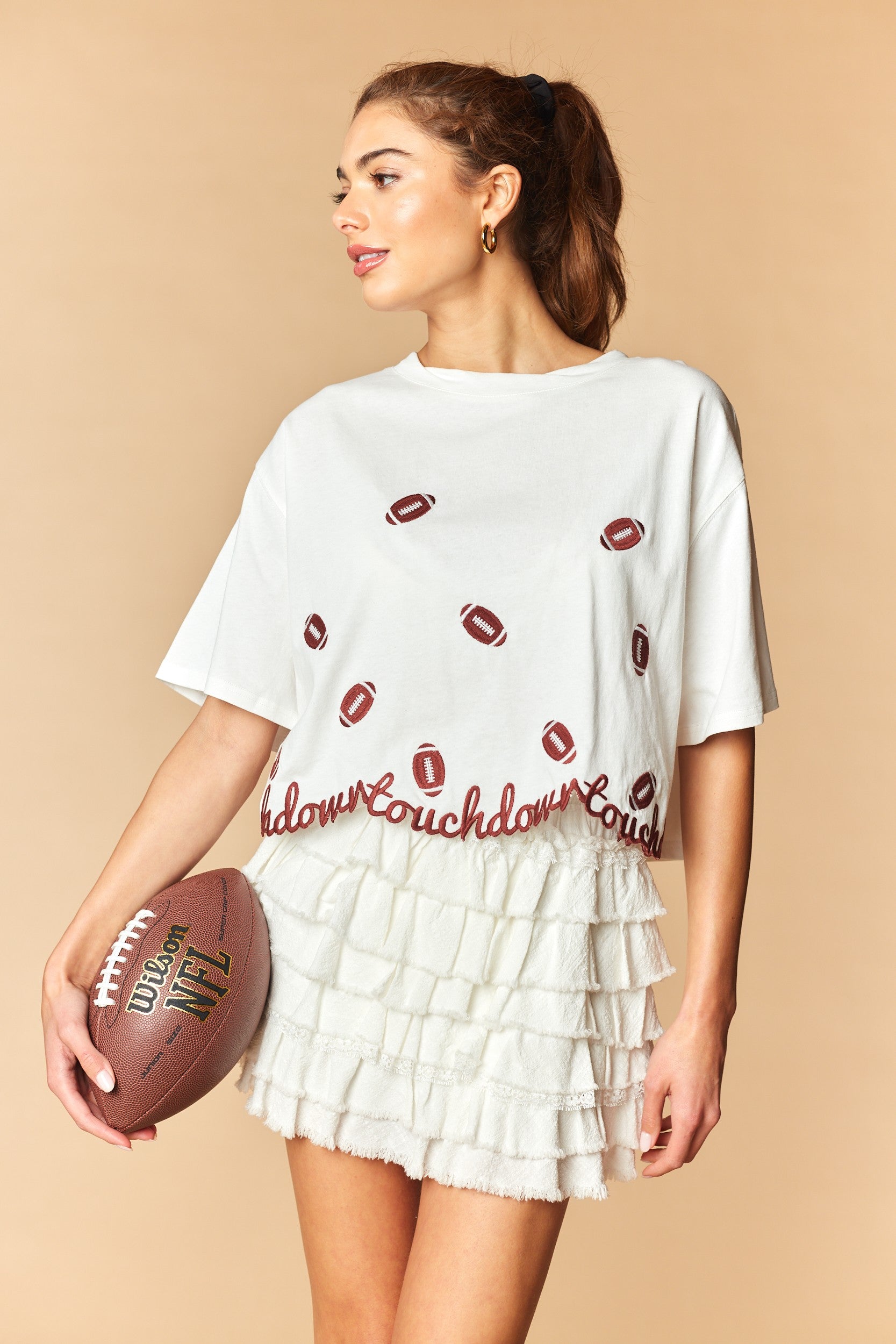 Touchdown Cropped Tee