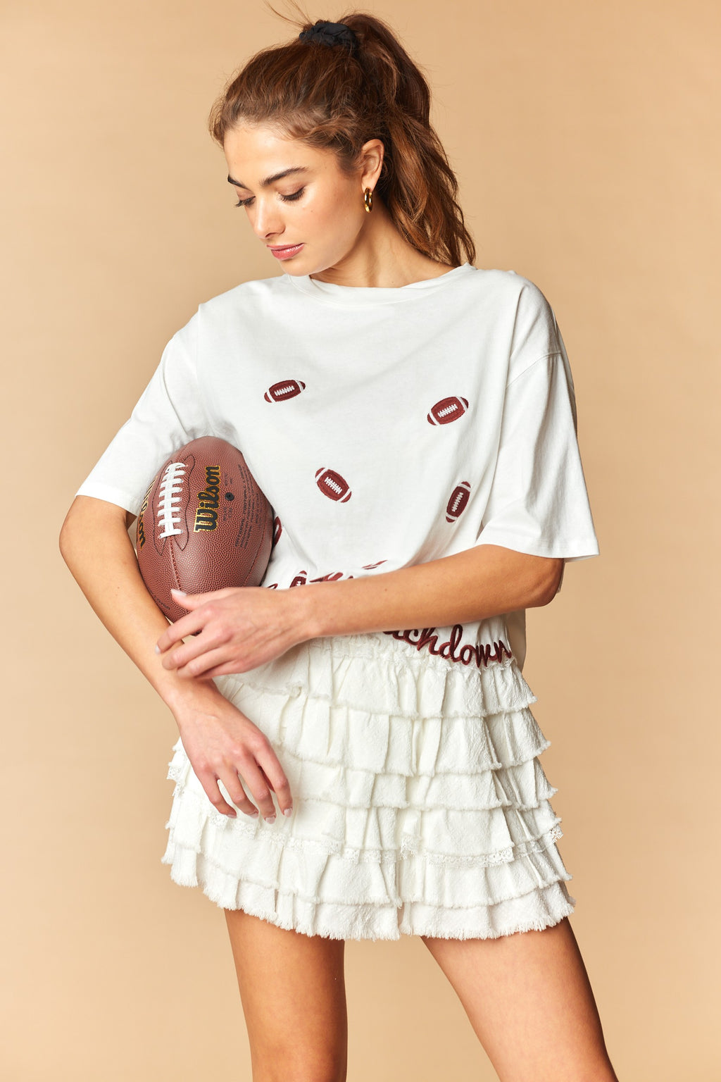 Touchdown Cropped Tee