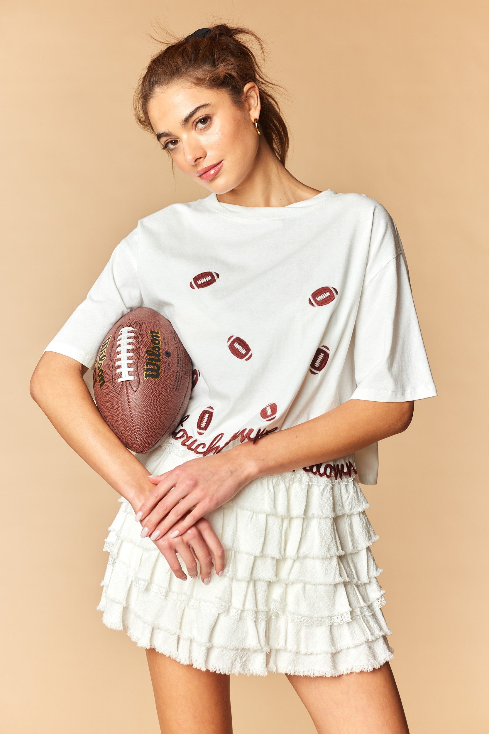 Touchdown Cropped Tee