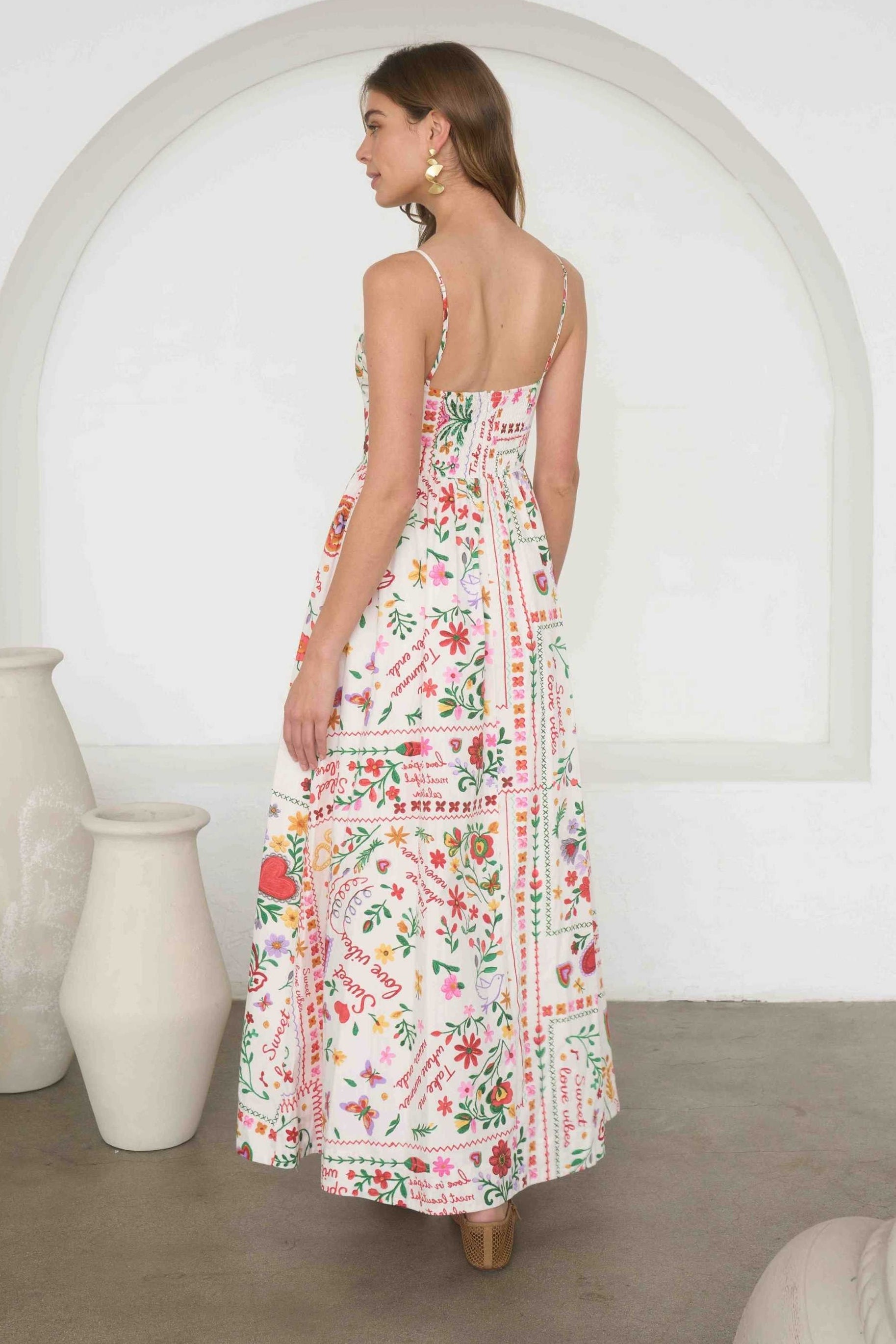 The Sunset Splash Midi Dress