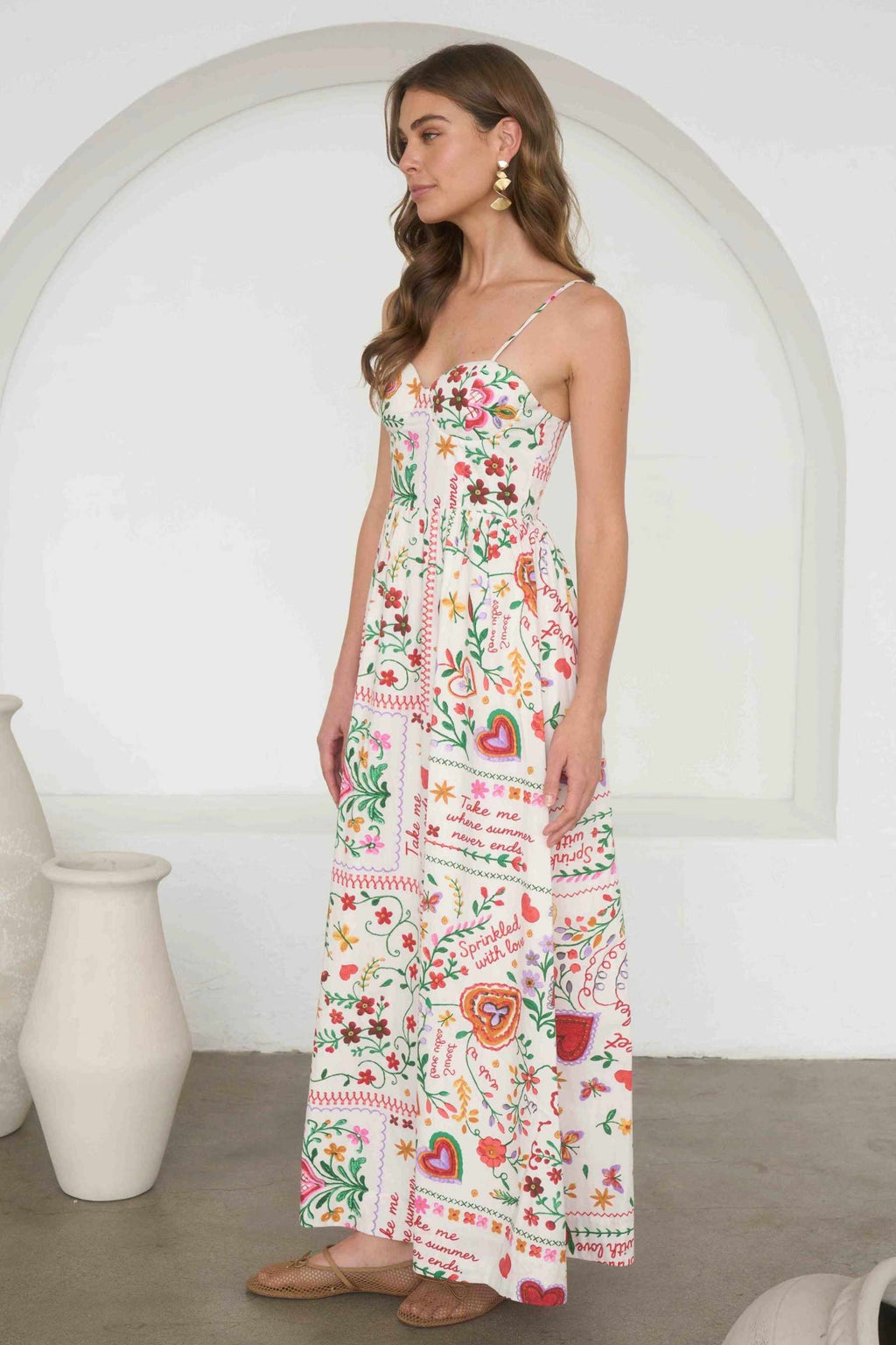 The Sunset Splash Midi Dress