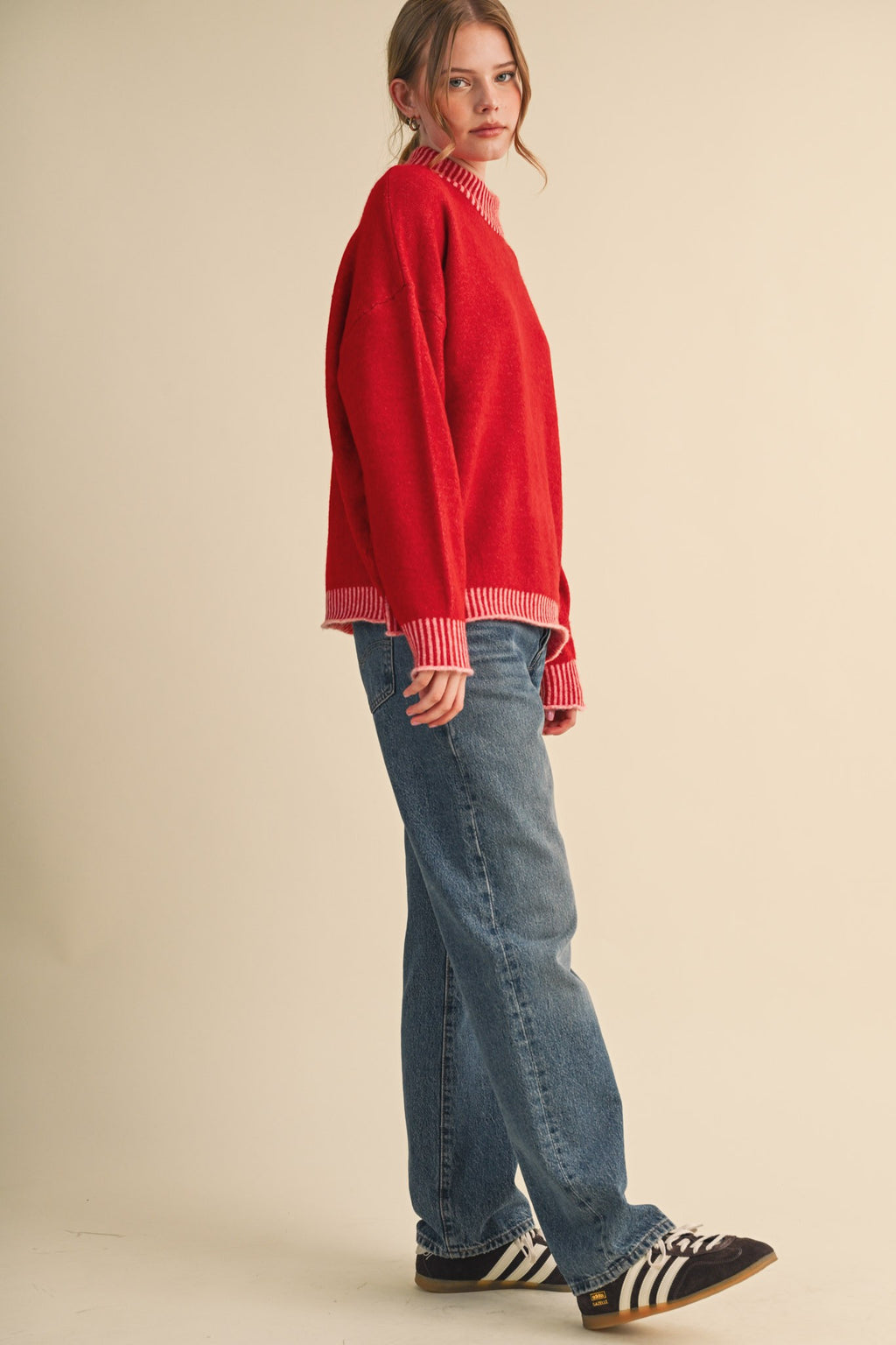 The Ellis Mock Neck Sweater