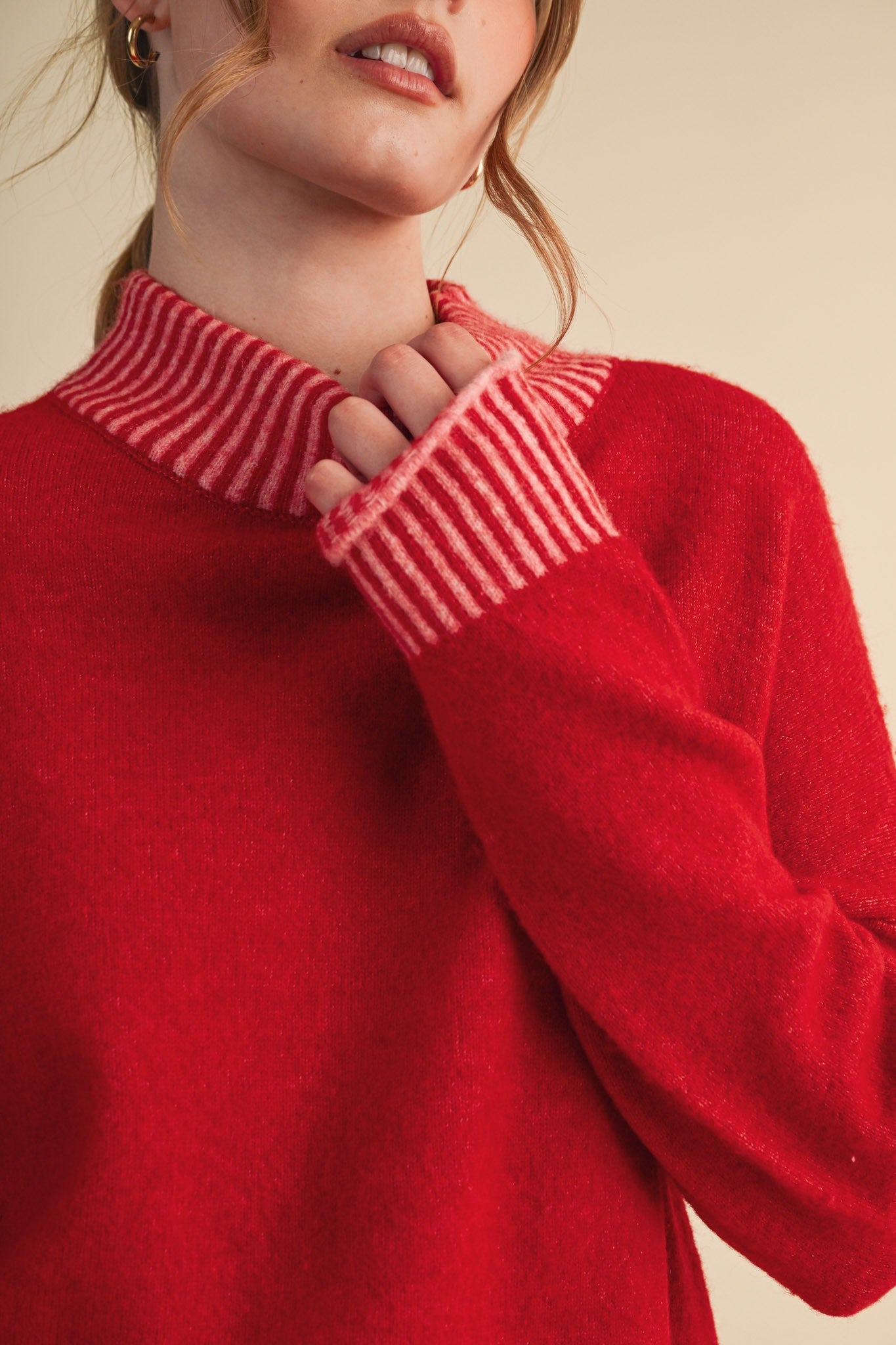 The Ellis Mock Neck Sweater