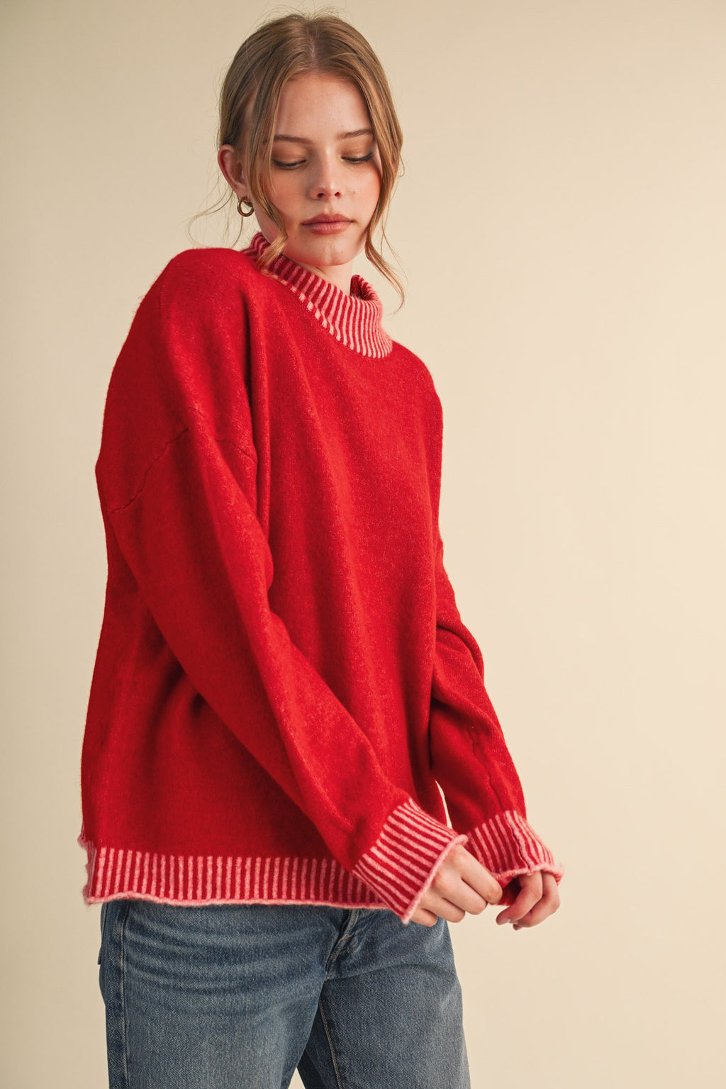 The Ellis Mock Neck Sweater