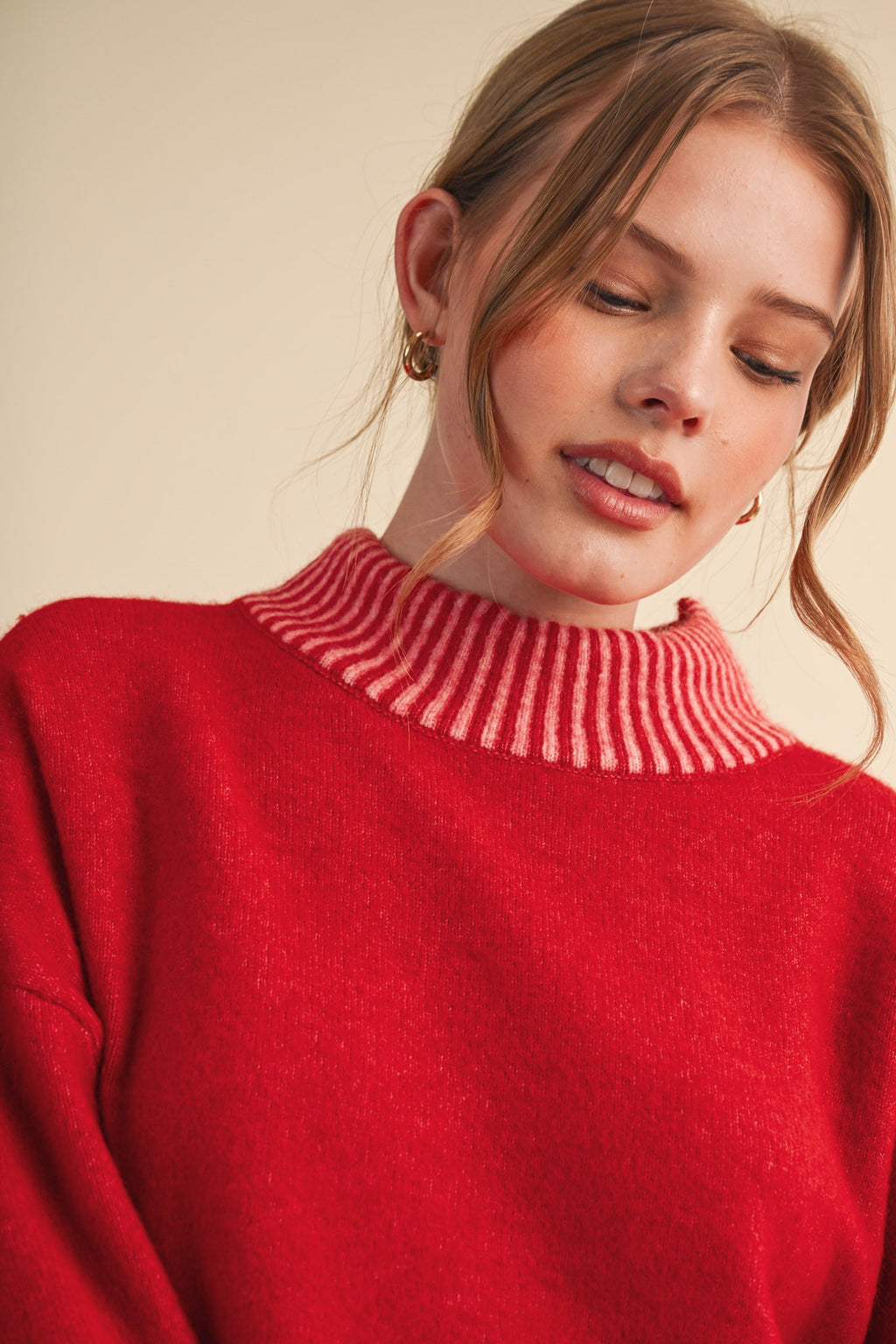 The Ellis Mock Neck Sweater