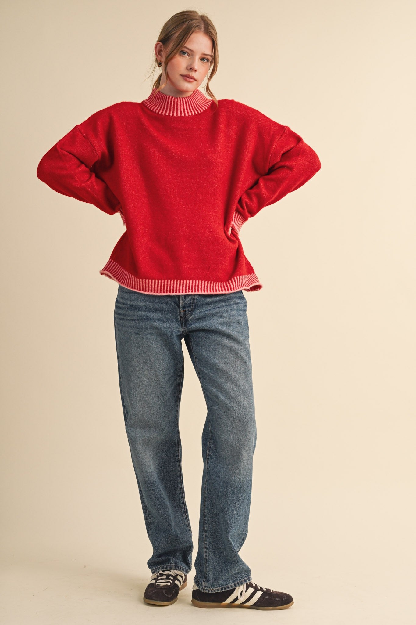 The Ellis Mock Neck Sweater