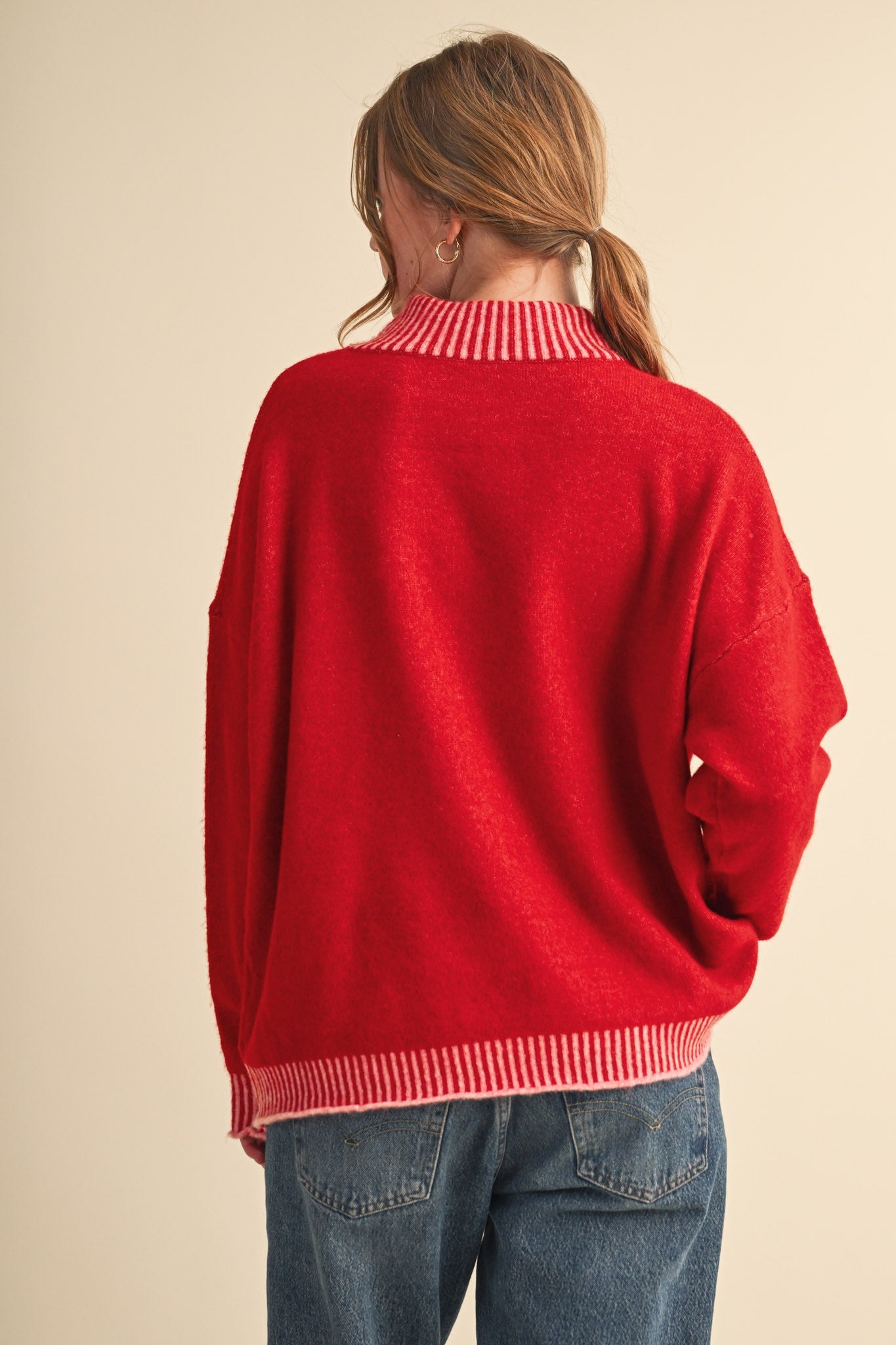 The Ellis Mock Neck Sweater