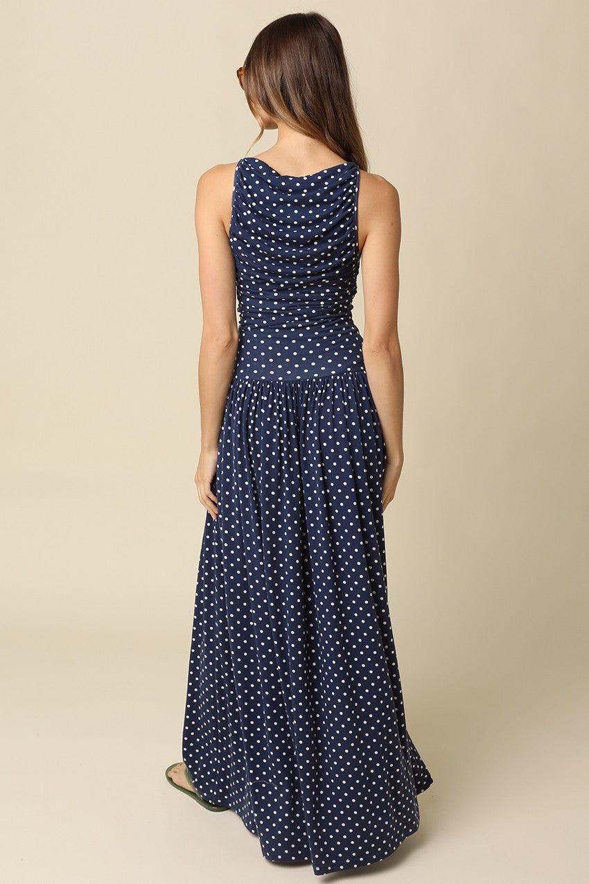 Sienna Polka Dot Maxi Dress