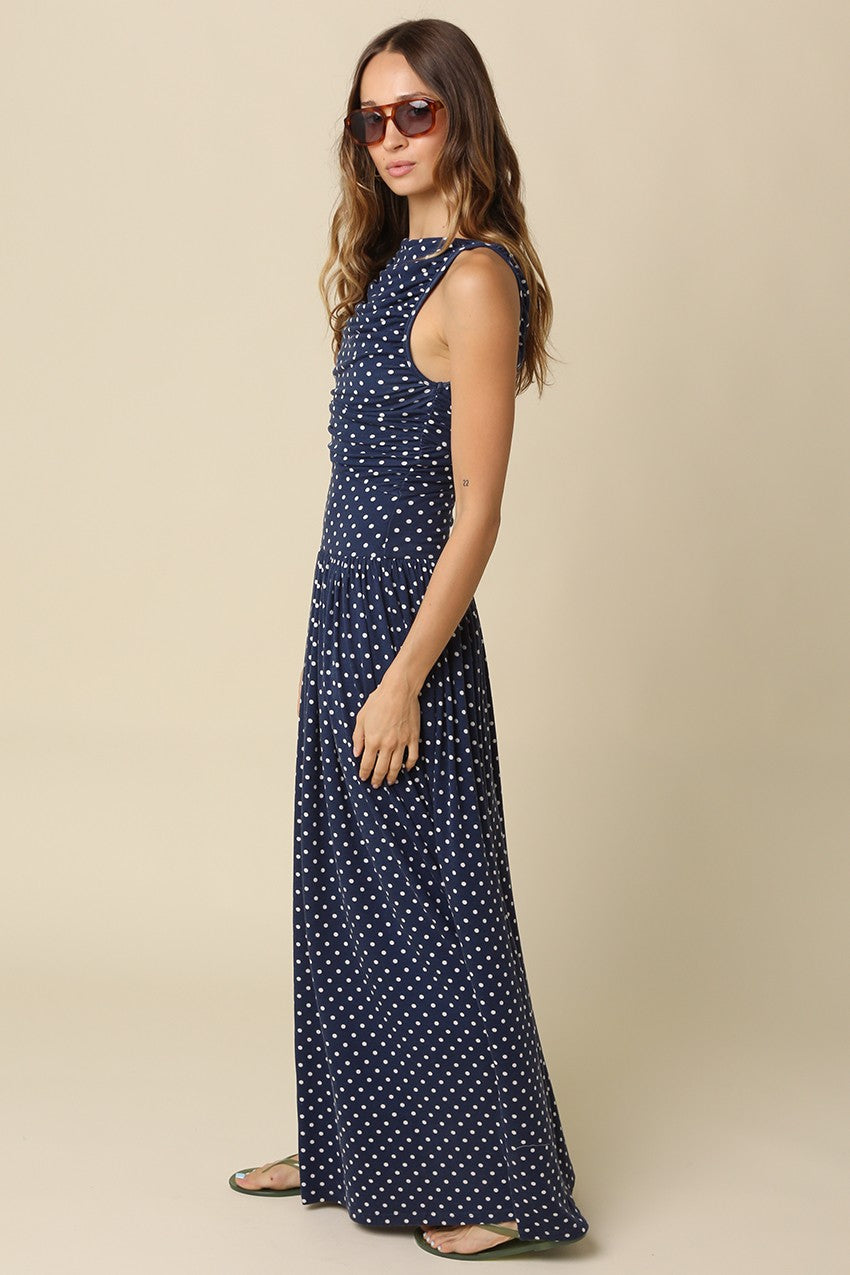 Sienna Polka Dot Maxi Dress