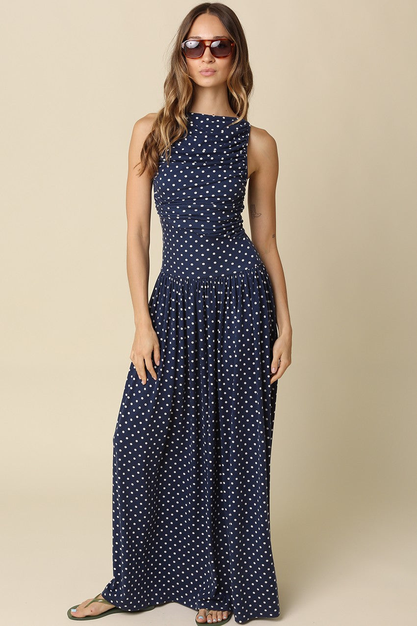 Sienna Polka Dot Maxi Dress