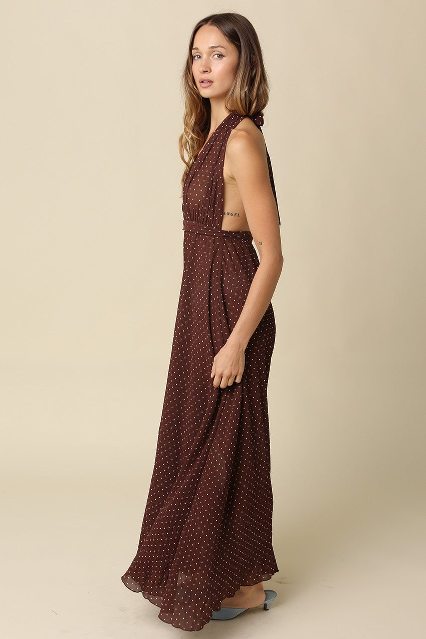 Amy Polka Dot Maxi Dress