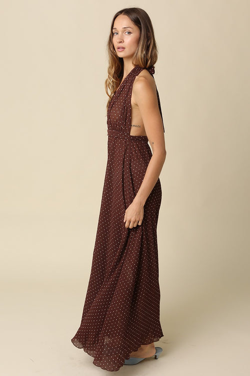 Amy Polka Dot Maxi Dress