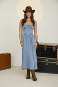Canyon Blues Midi Dress