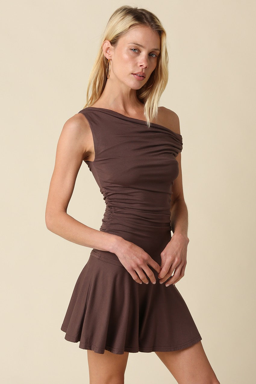 Nina One Shoulder Mini Dress