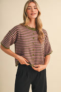 Heritage Stripe Knit Cardigan