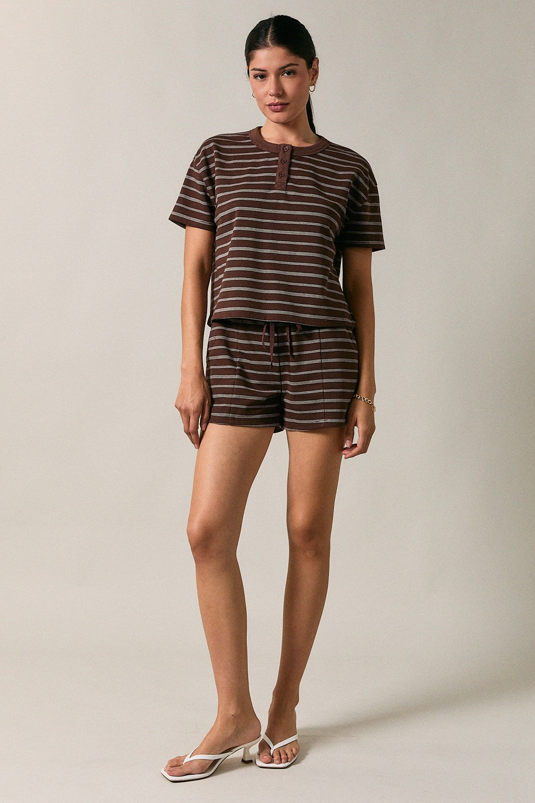 Seaside Stripe Boxy Tee