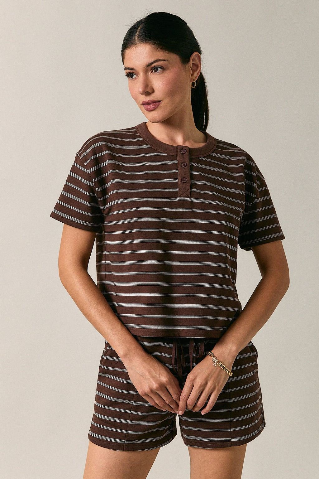 Seaside Stripe Boxy Tee