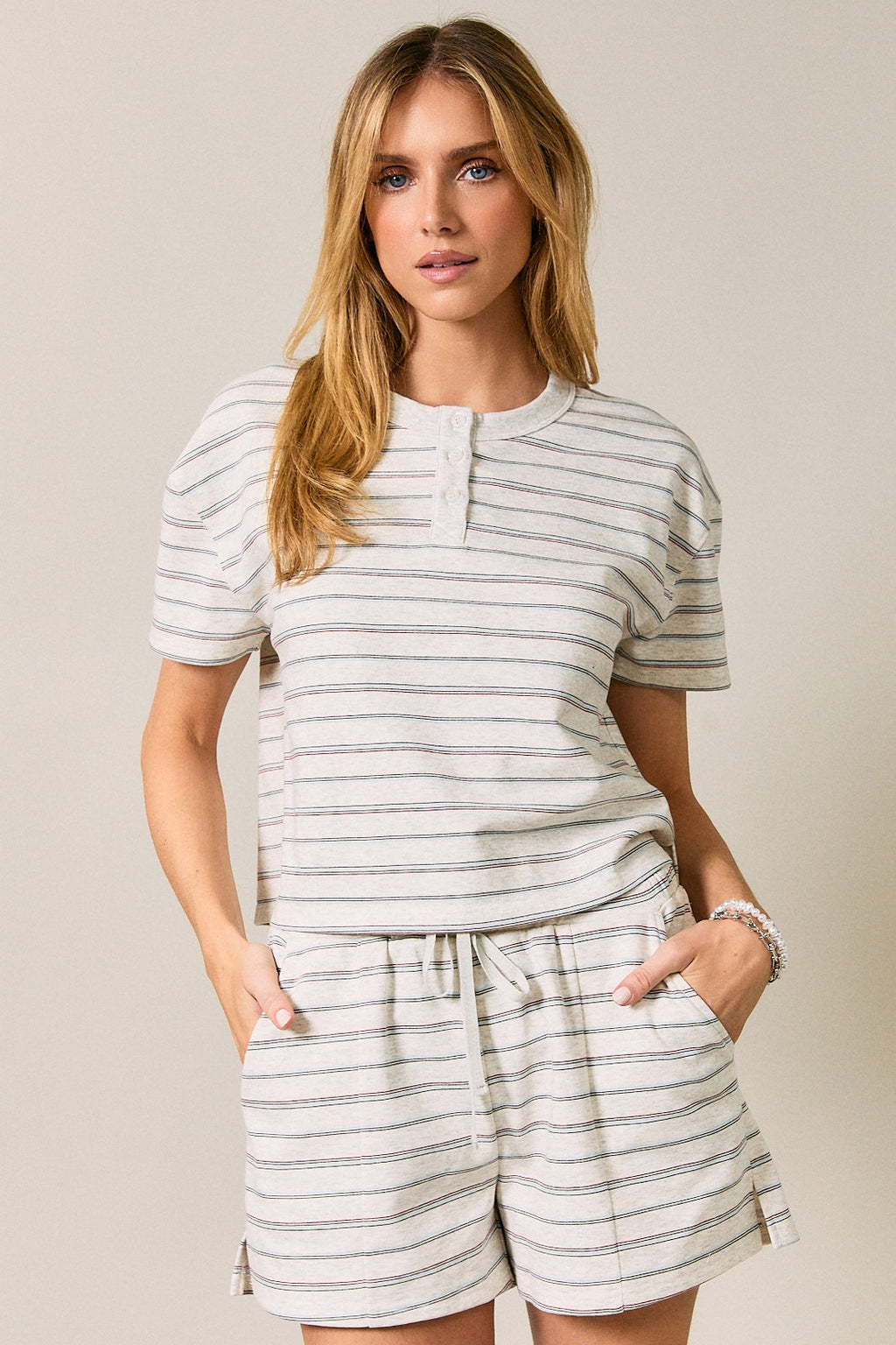 Seaside Stripe Boxy Tee